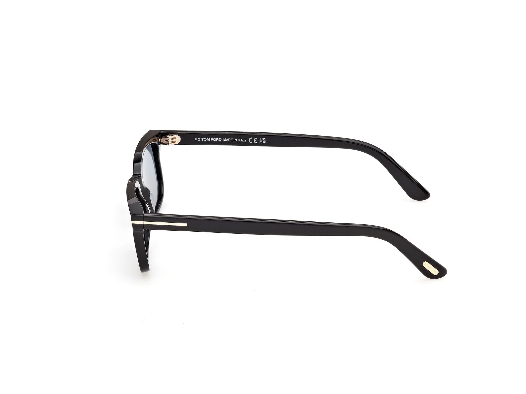 TOM FORD FT1480 SCOUT-02 01A Occhiali da sole Acetato Nero Fumo Squadrata Normale - immagine 3