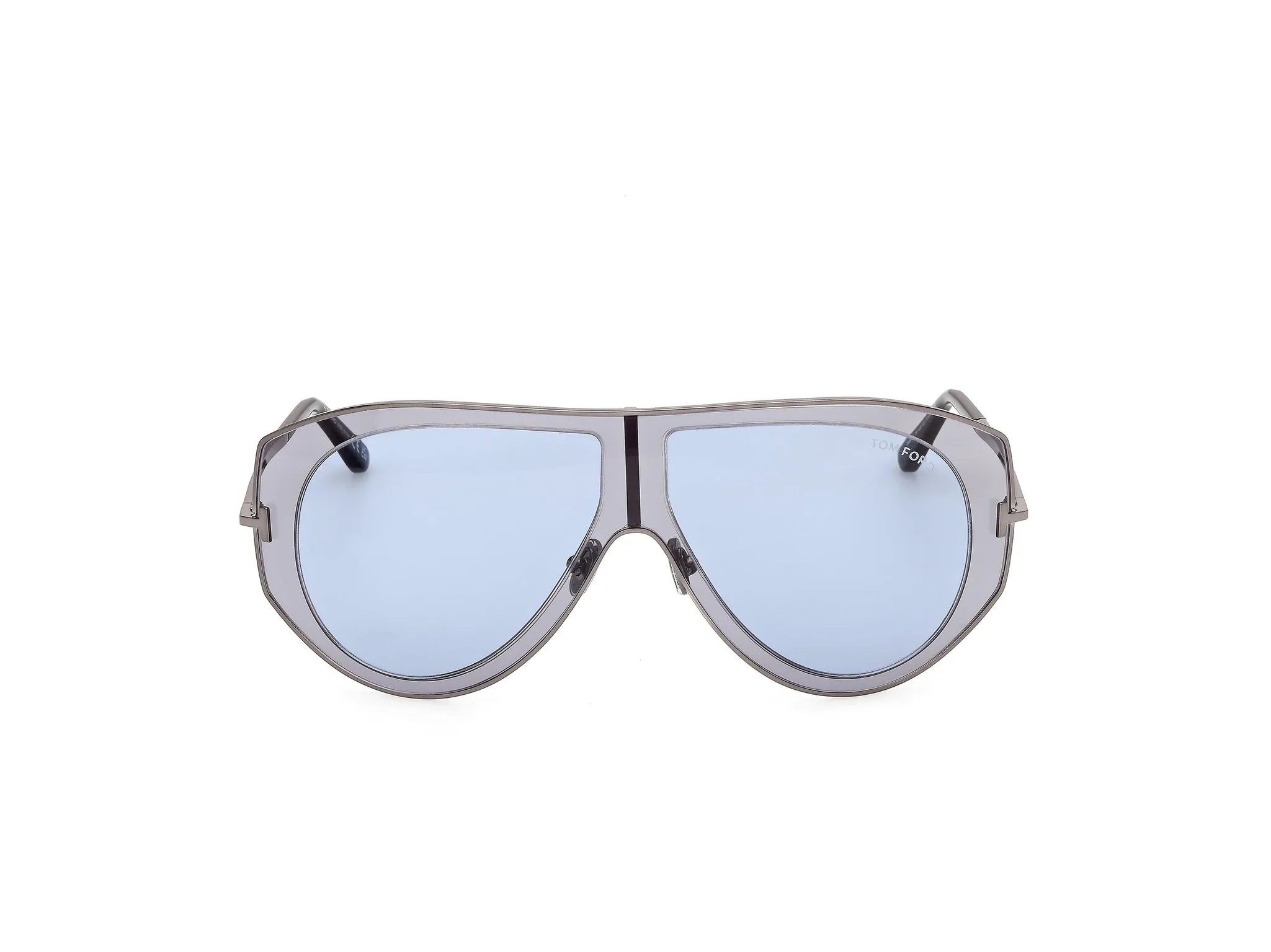 TOM FORD FT1430 CADE-02 20V Occhiali da sole Metallo Grigio Blu Pilot Normale - immagine 2