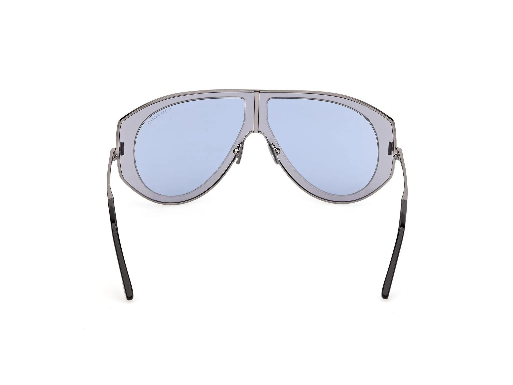 TOM FORD FT1430 CADE-02 20V Occhiali da sole Metallo Grigio Blu Pilot Normale - immagine 4