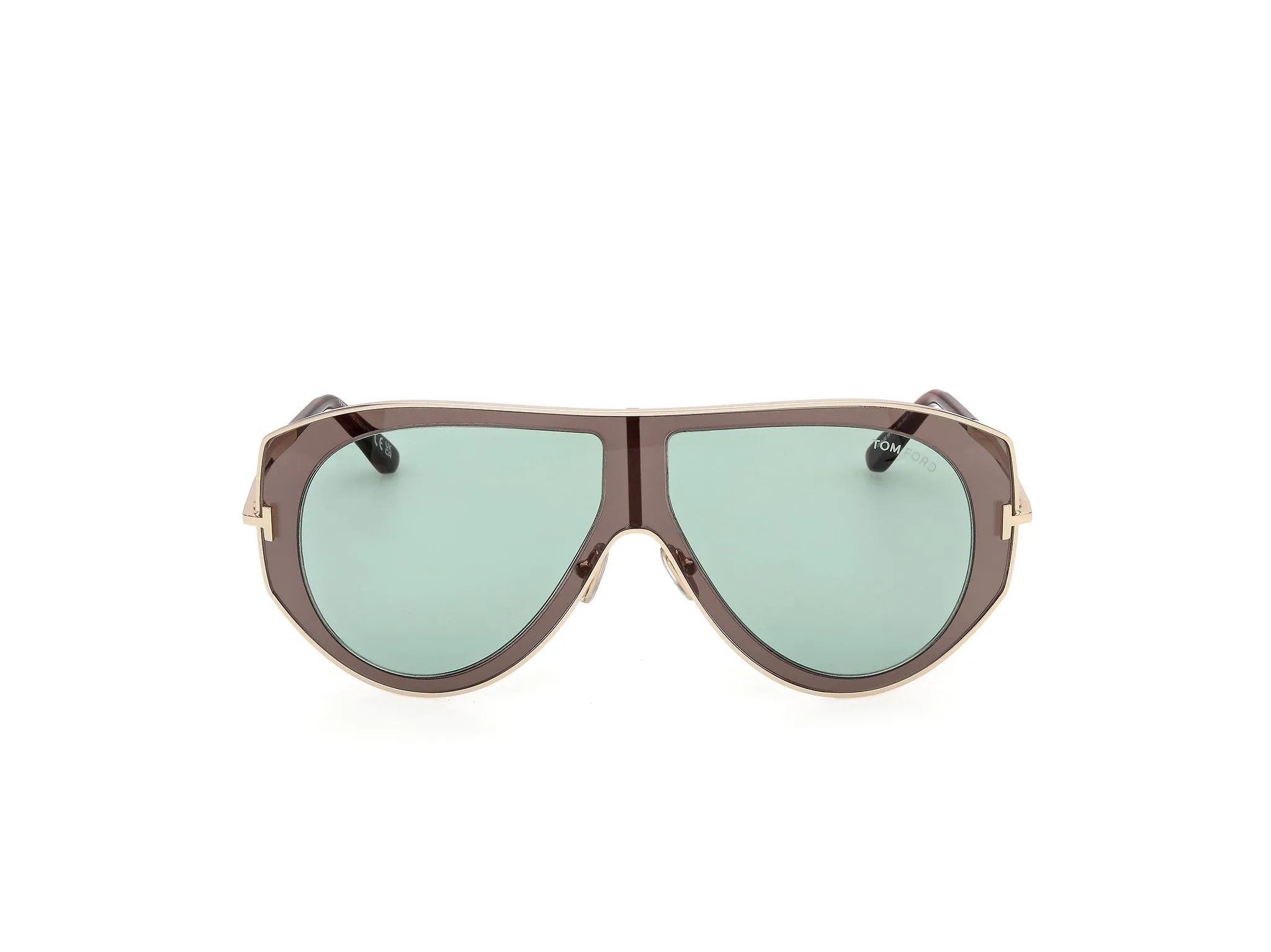 TOM FORD FT1430 CADE-02 20N Occhiali da sole Metallo Grigio Verde Pilot Normale - immagine 2
