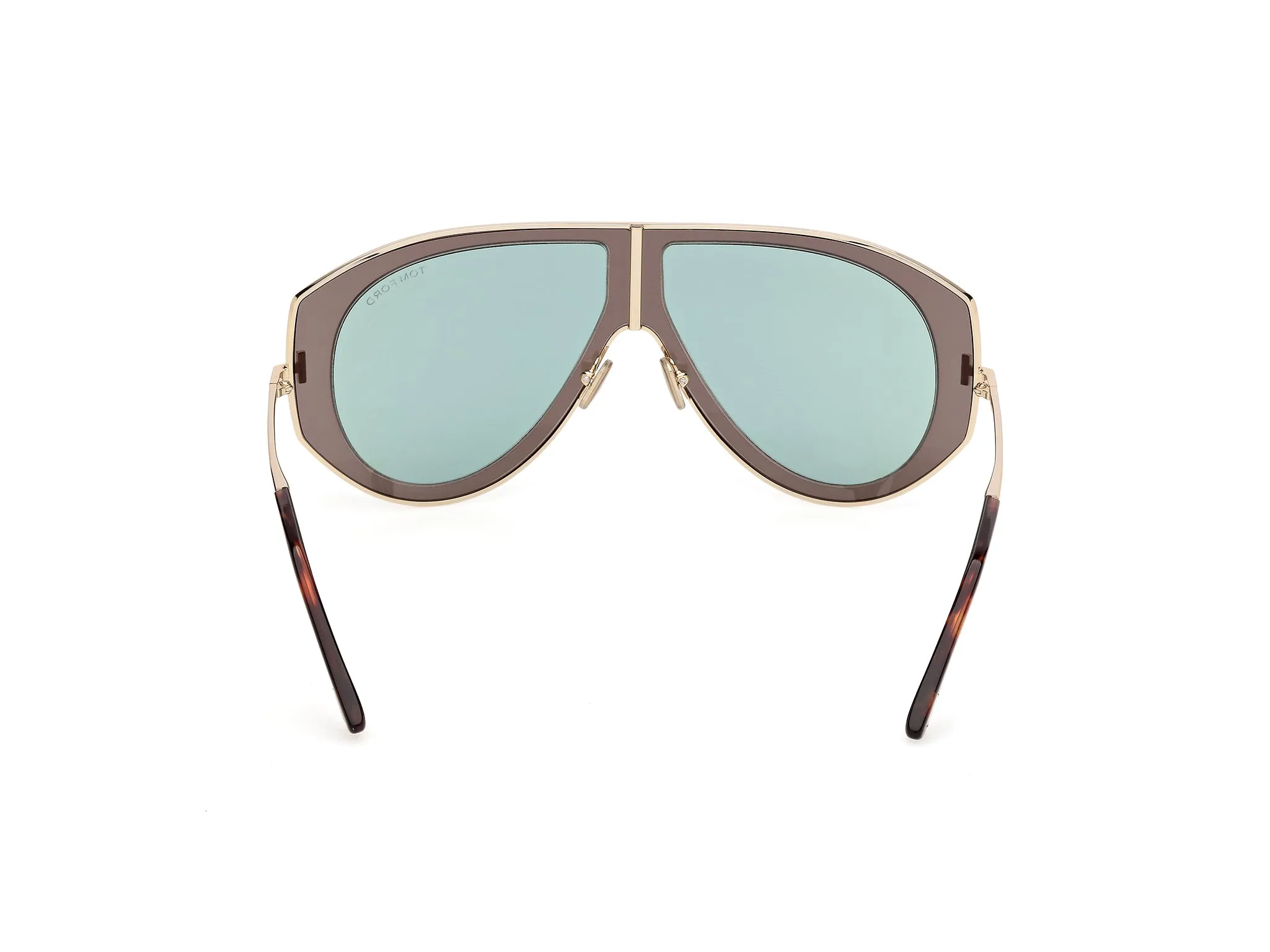 TOM FORD FT1430 CADE-02 20N Occhiali da sole Metallo Grigio Verde Pilot Normale - immagine 4