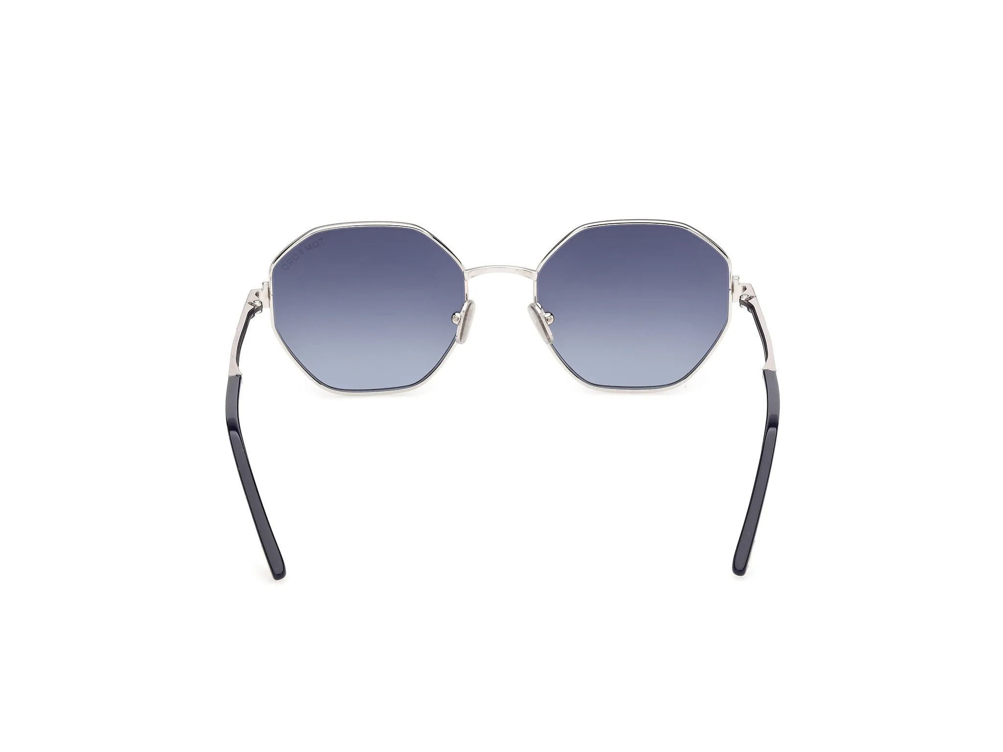 TOM FORD FT1421 FRANCESCA-02 16W Occhiali da sole Metallo Palladio Blu Geometrica Normale - immagine 4