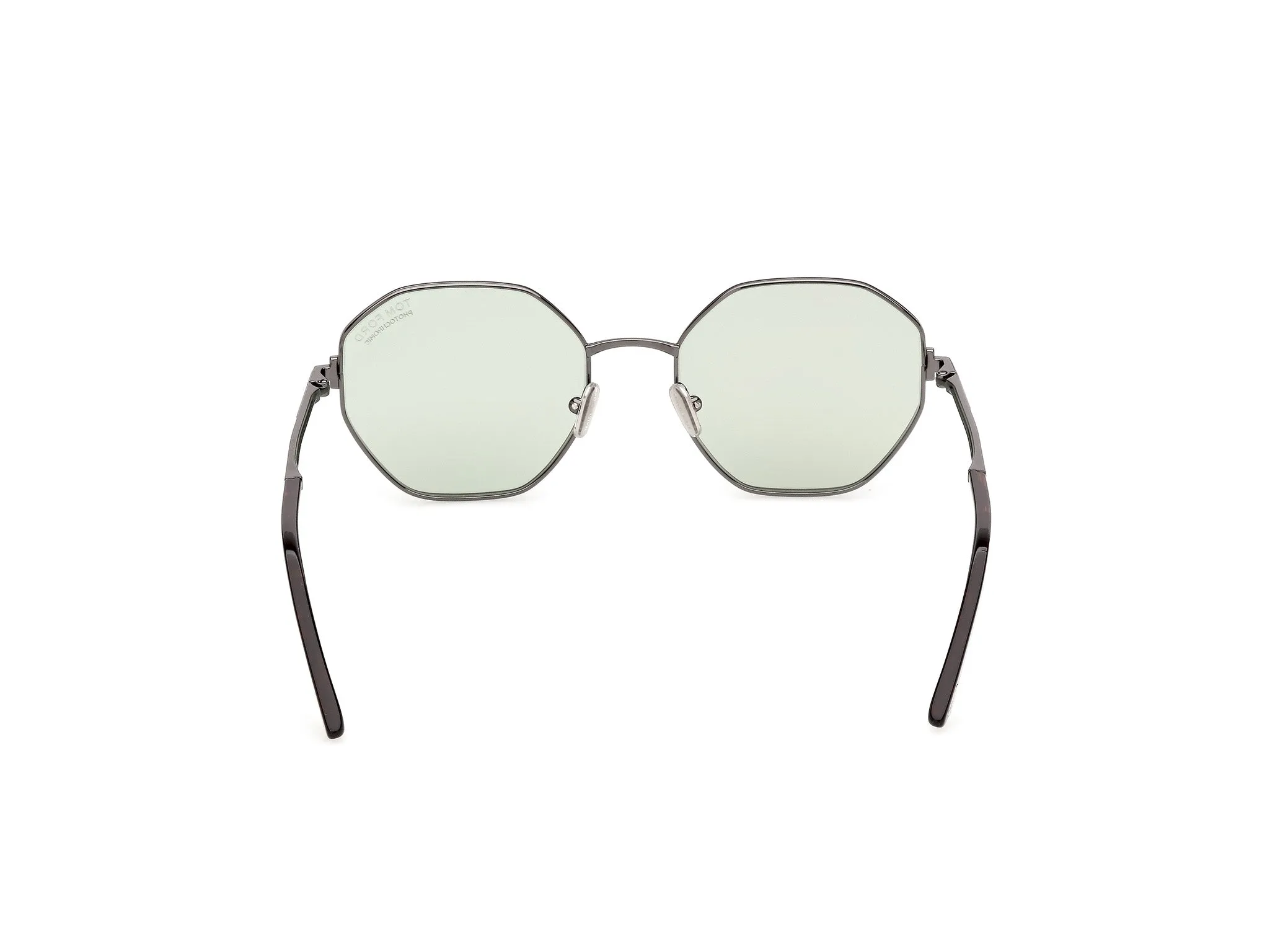 TOM FORD FT1421 FRANCESCA-02 08N Occhiali da sole Metallo Canna di fucile Verde Geometrica Fotocromatiche - immagine 4