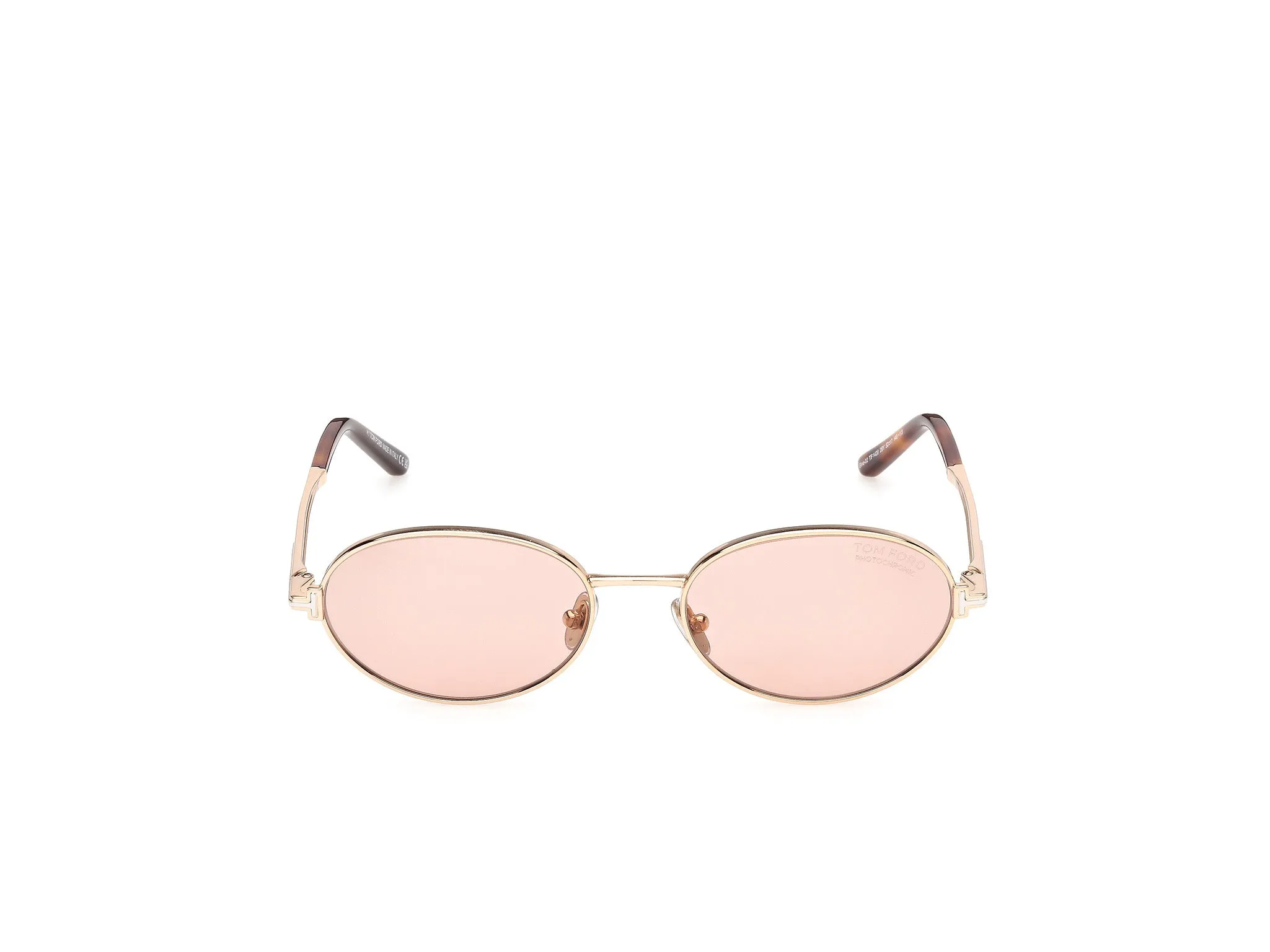 TOM FORD FT1420 GINA-02 28Y Occhiali da sole Metallo Oro Viola Rotonda Fotocromatiche - immagine 2