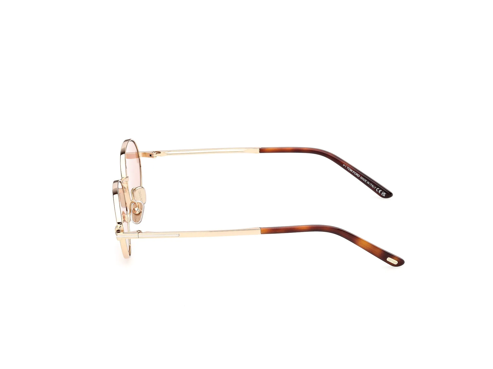 TOM FORD FT1420 GINA-02 28Y Occhiali da sole Metallo Oro Viola Rotonda Fotocromatiche - immagine 3