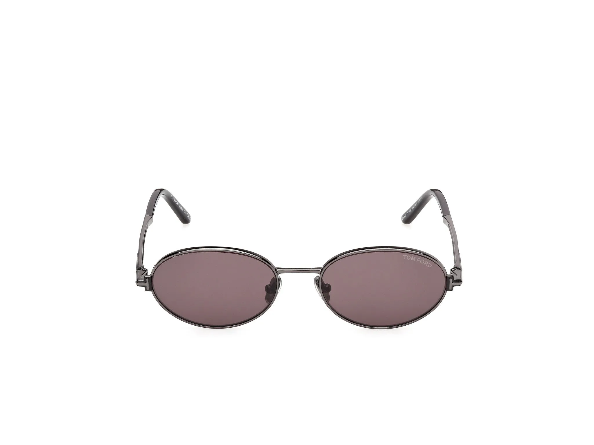TOM FORD FT1420 GINA-02 08A Occhiali da sole Metallo Canna di fucile Fumo Rotonda Normale - immagine 2