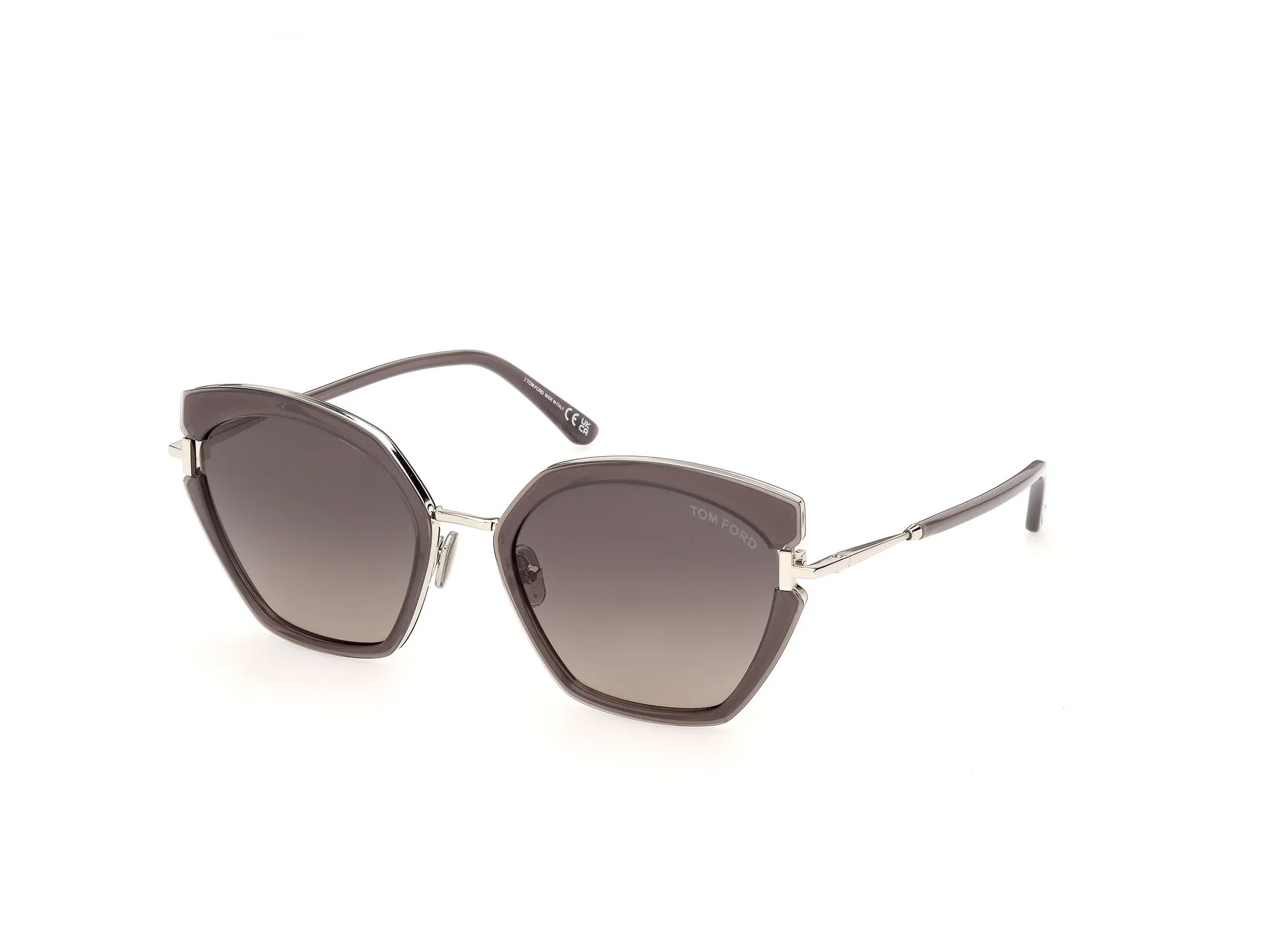 TOM FORD FT1419 DANA-02 48F Occhiali da sole Iniettato Marrone Marrone Farfalla Normale - immagine 1
