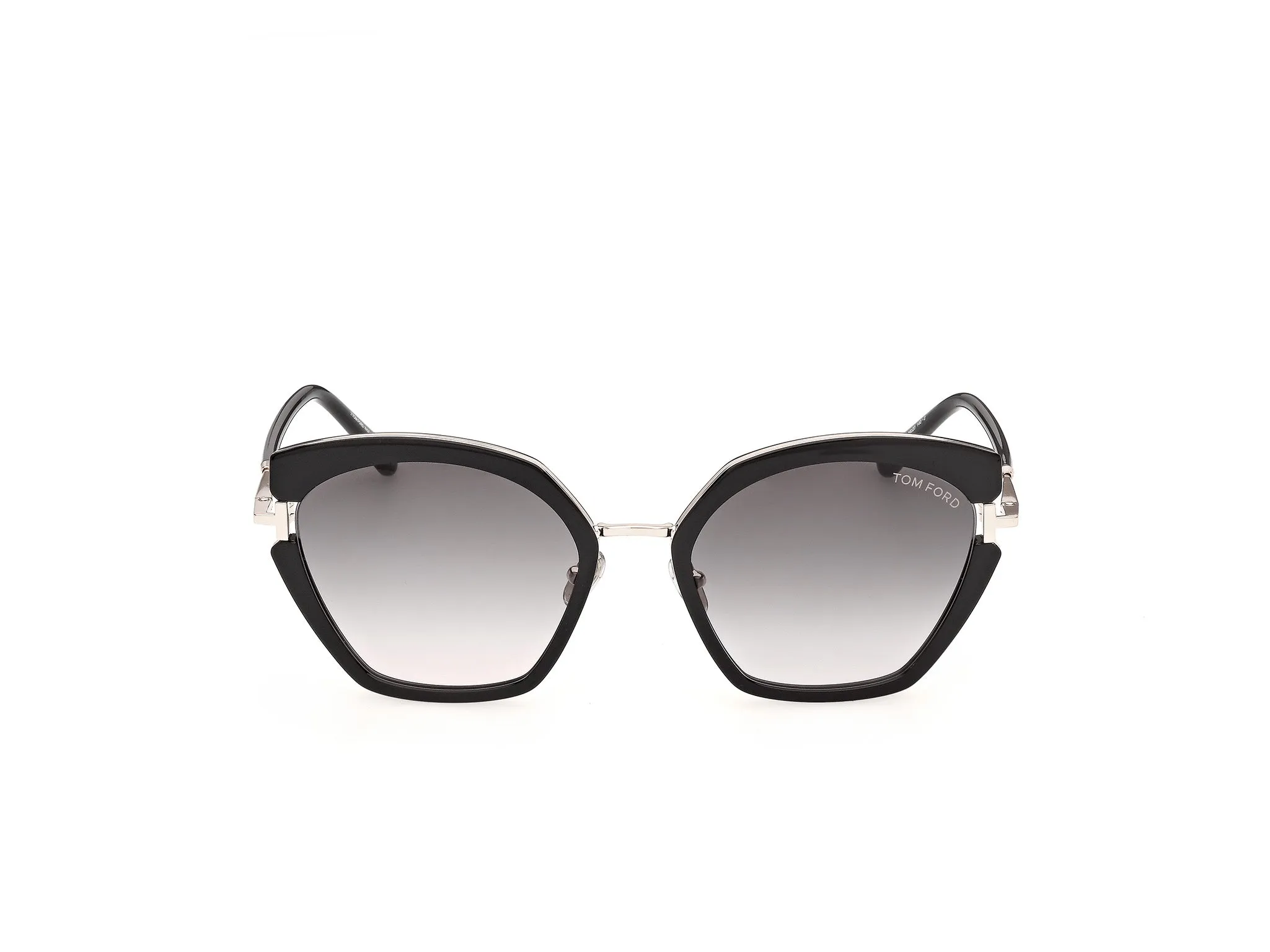 TOM FORD FT1419 DANA-02 01B Occhiali da sole Iniettato Nero Fumo Farfalla Normale - immagine 2