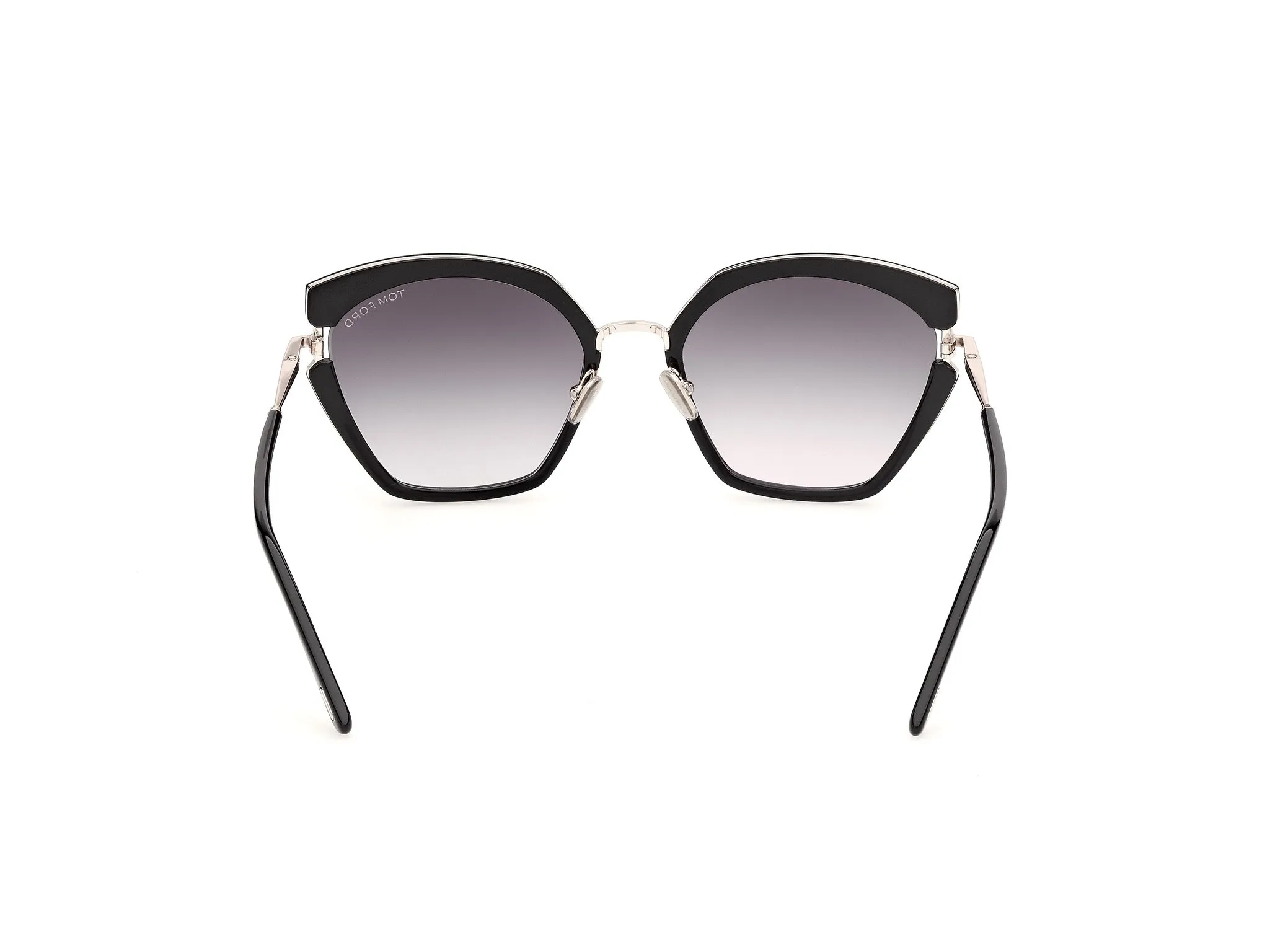 TOM FORD FT1419 DANA-02 01B Occhiali da sole Iniettato Nero Fumo Farfalla Normale - immagine 4