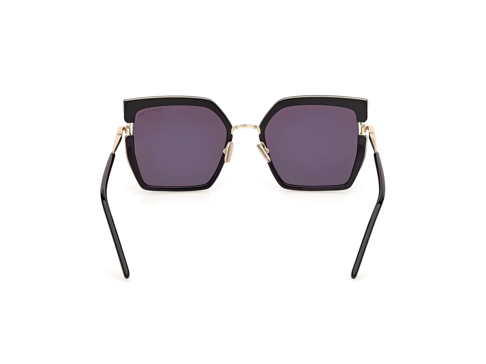 TOM FORD FT1418 QUINN-02 01A Occhiali da sole Iniettato Nero Fumo Squadrata Normale - immagine 4