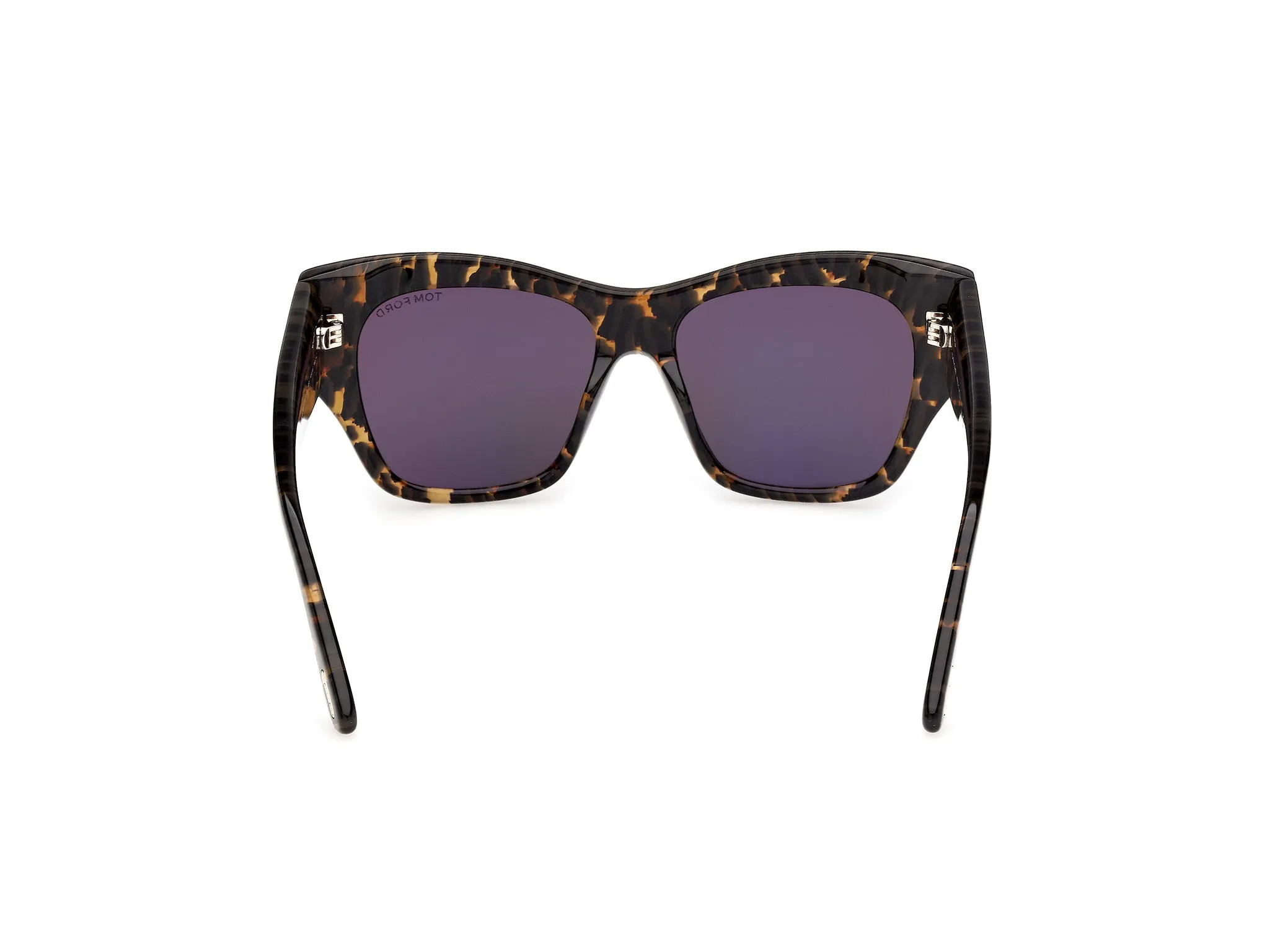 TOM FORD FT1417 MARGOT-02 55A Occhiali da sole Acetato Havana Fumo Farfalla Normale - immagine 4