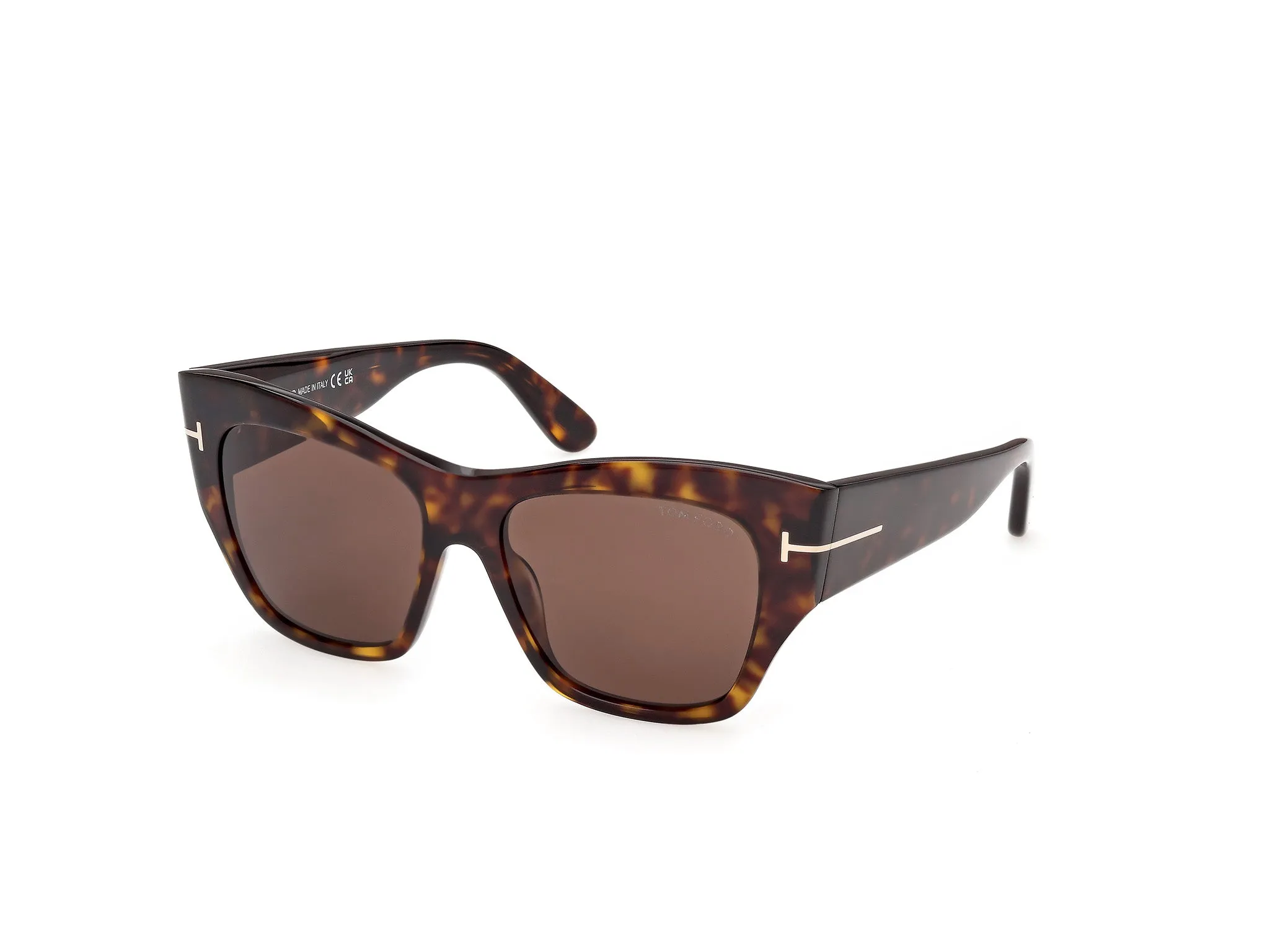 TOM FORD FT1417 MARGOT-02 52E Occhiali da sole Acetato Havana Marrone Farfalla Normale - immagine 1