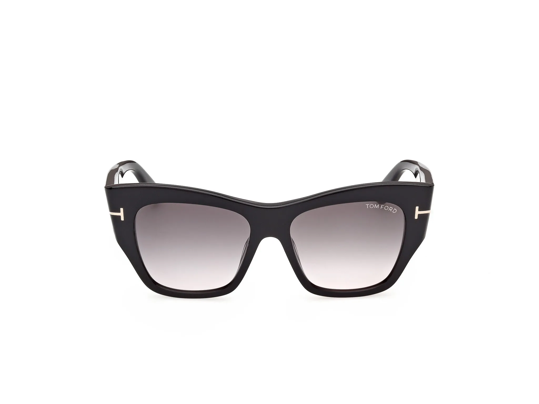 TOM FORD FT1417 MARGOT-02 01B Occhiali da sole Acetato Nero Fumo Farfalla Normale - immagine 2
