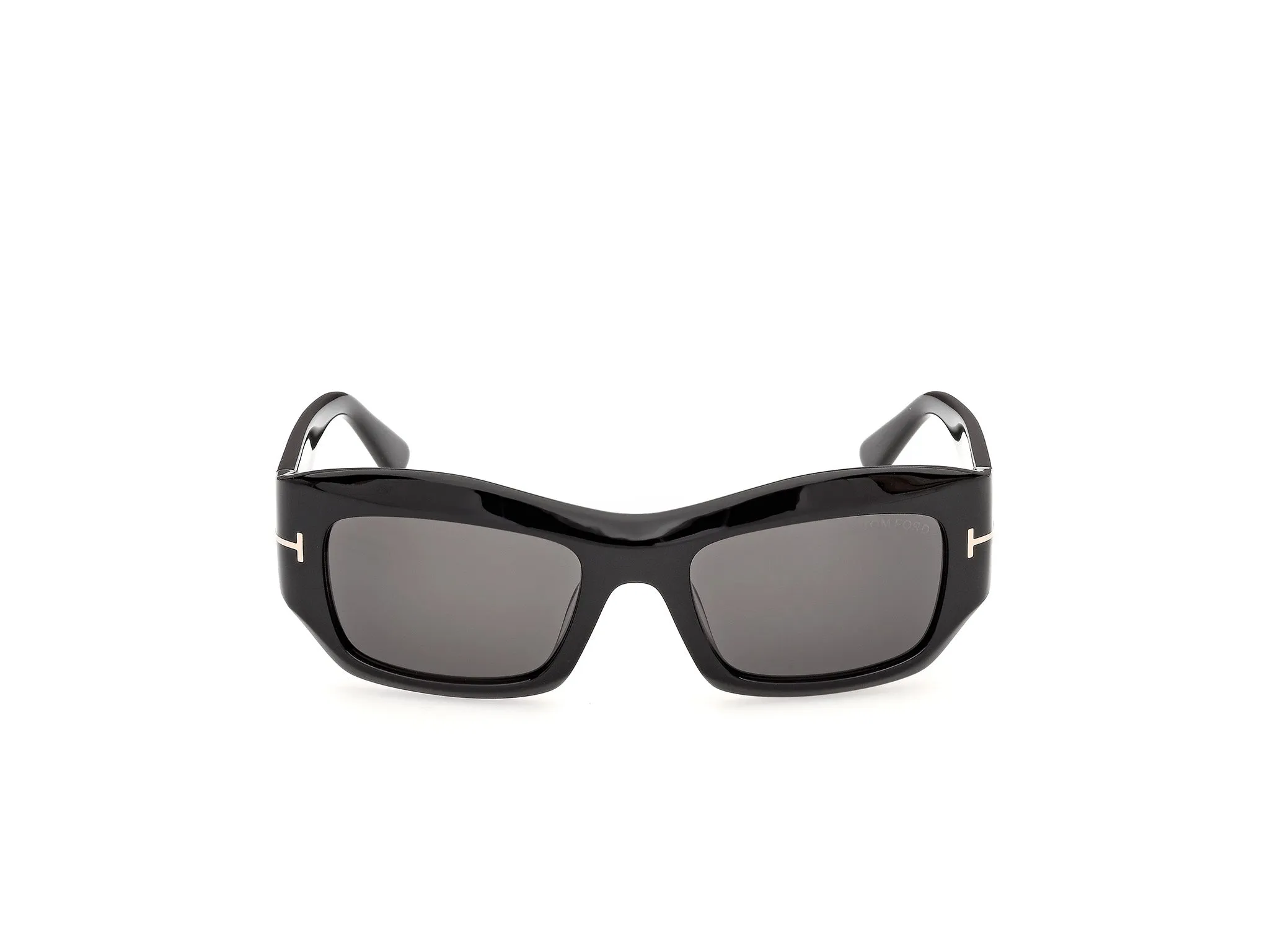 TOM FORD FT1414 OLGA-02 01A Occhiali da sole Acetato Nero Fumo Squadrata Normale - immagine 2