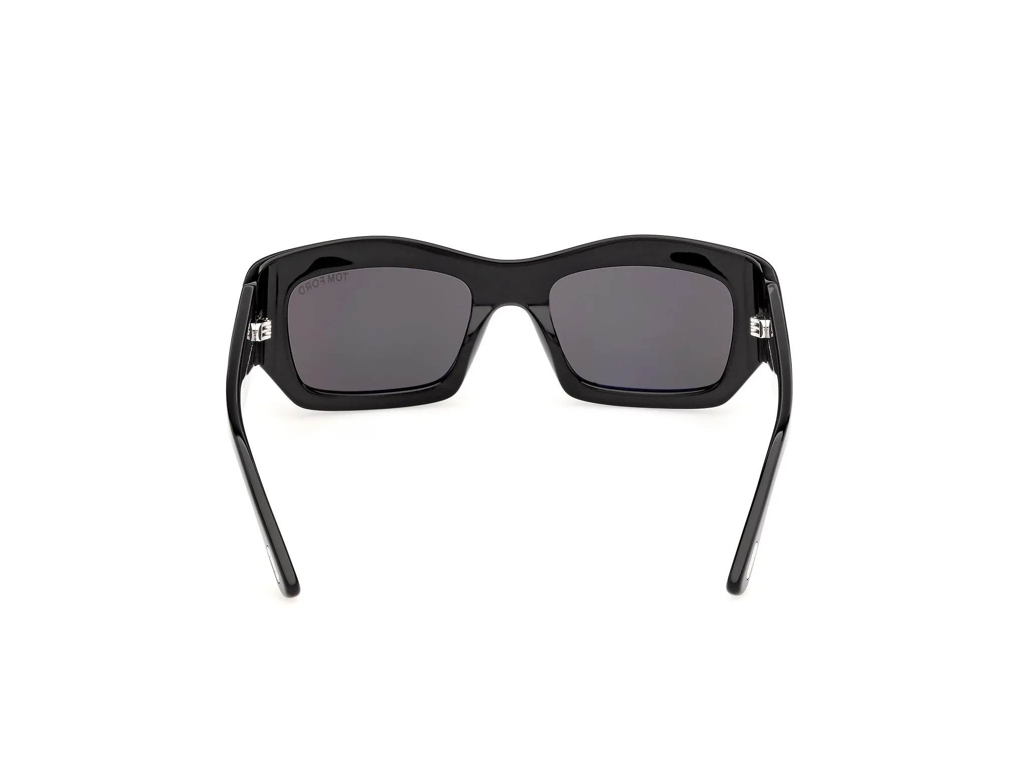 TOM FORD FT1414 OLGA-02 01A Occhiali da sole Acetato Nero Fumo Squadrata Normale - immagine 4