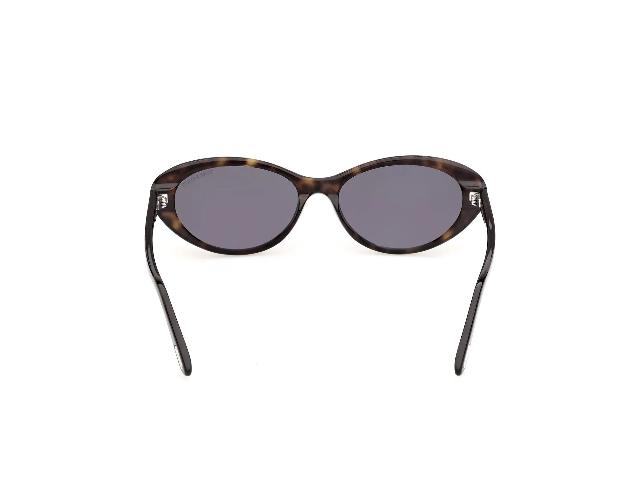 TOM FORD FT1413 CELINA-02 52E Occhiali da sole Acetato Havana Marrone Rotonda Normale - immagine 4