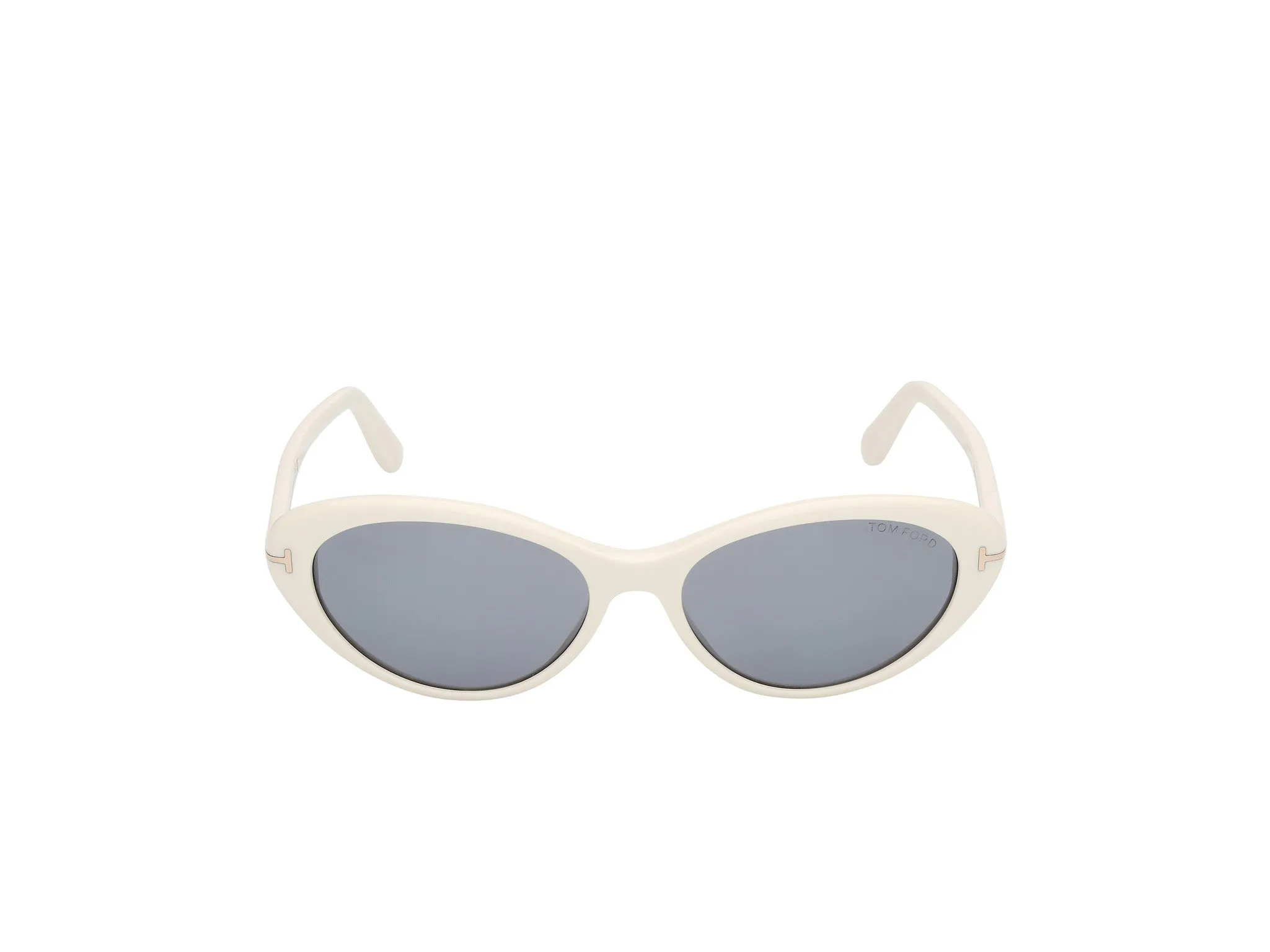 TOM FORD FT1413 CELINA-02 21A Occhiali da sole Acetato Bianco Fumo Rotonda Normale - immagine 2