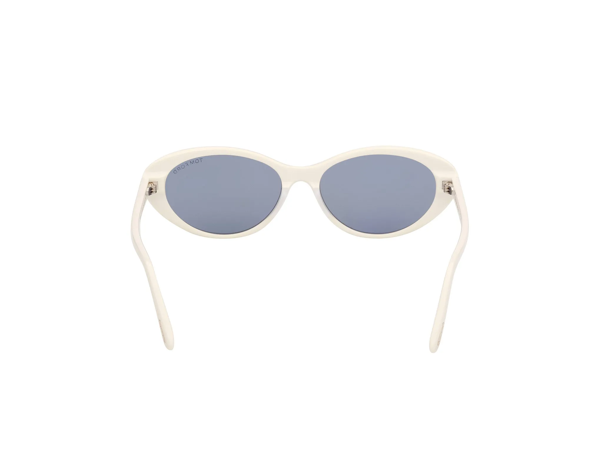 TOM FORD FT1413 CELINA-02 21A Occhiali da sole Acetato Bianco Fumo Rotonda Normale - immagine 4