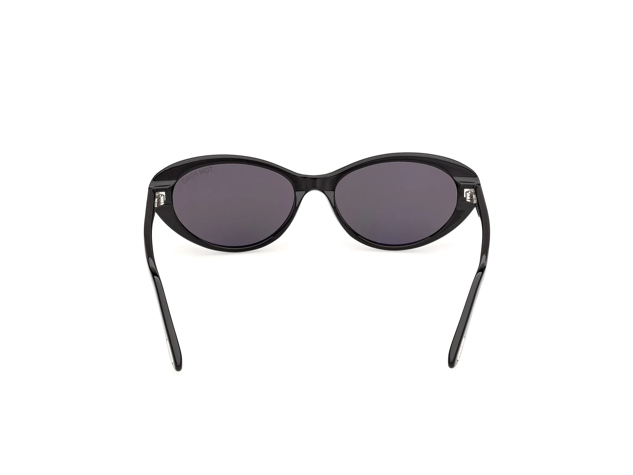 TOM FORD FT1413 CELINA-02 01A Occhiali da sole Acetato Nero Fumo Rotonda Normale - immagine 4