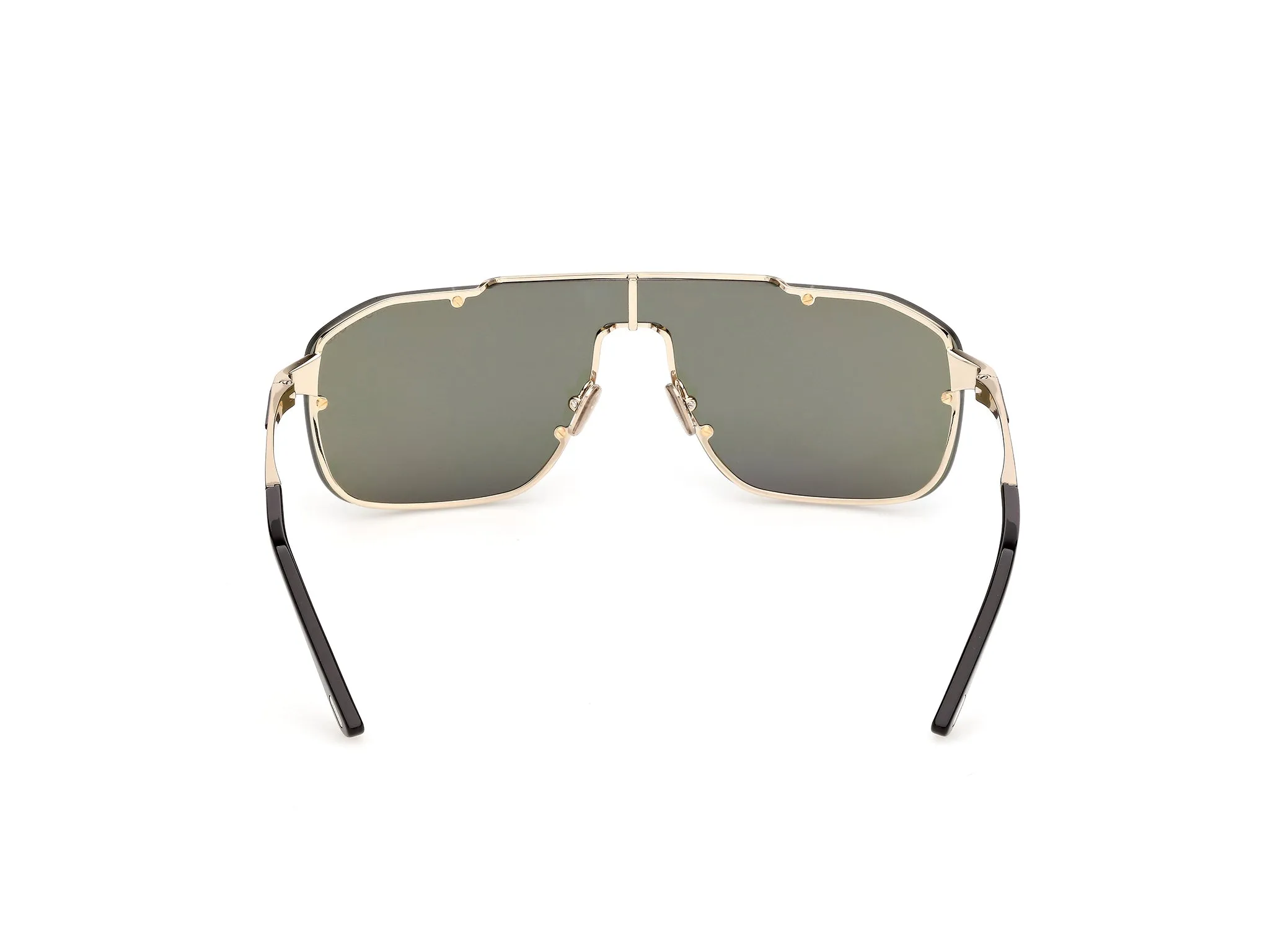 TOM FORD FT1411 ROCK-02 32N Occhiali da sole Metallo Oro Verde Pilot Normale - immagine 4