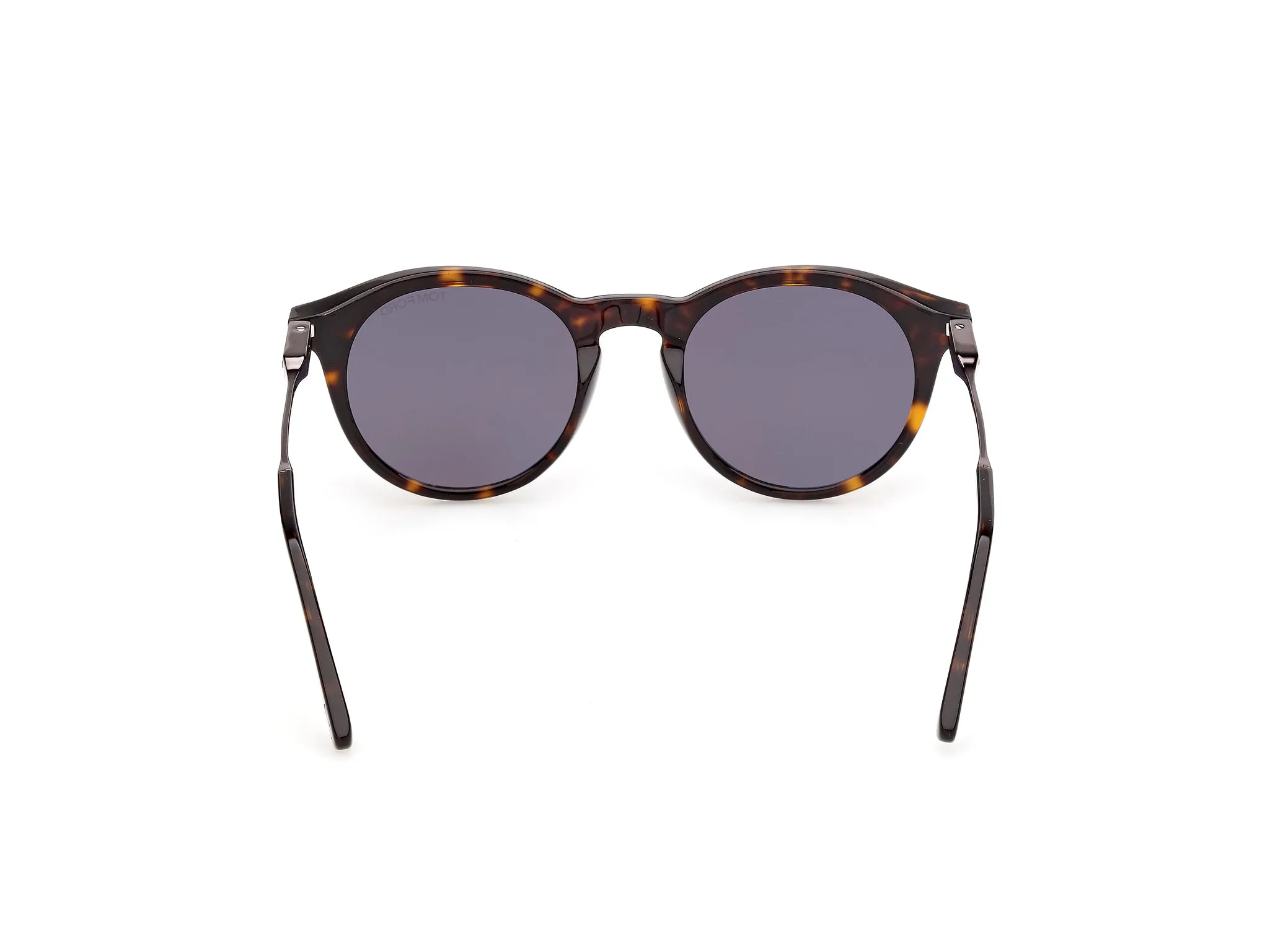 TOM FORD FT1410 OLIVIER-02 52E Occhiali da sole Acetato Havana Marrone Rotonda Normale - immagine 4