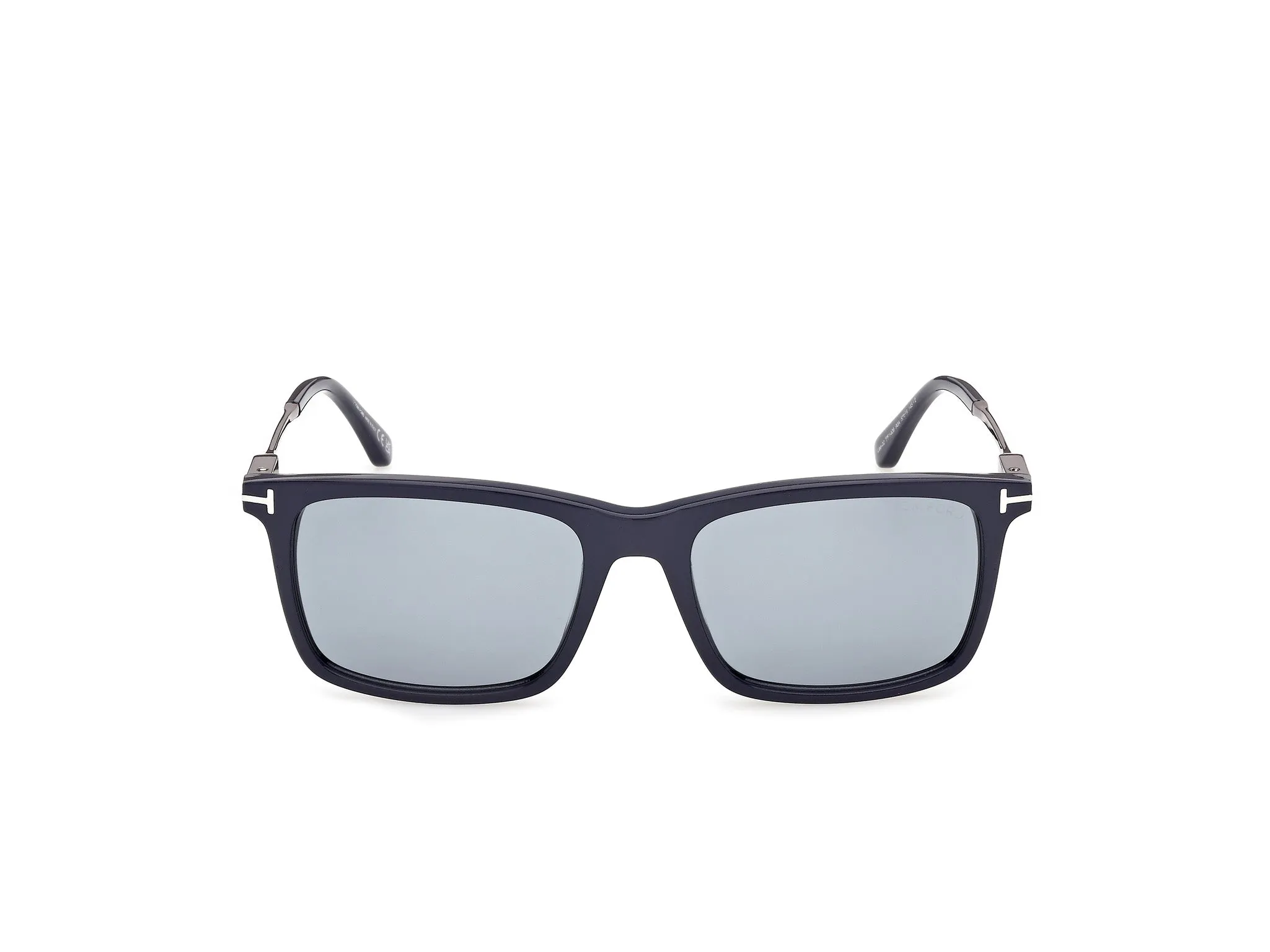 TOM FORD FT1409 LEE-02 90A Occhiali da sole Acetato Blu Fumo Squadrata Normale - immagine 2
