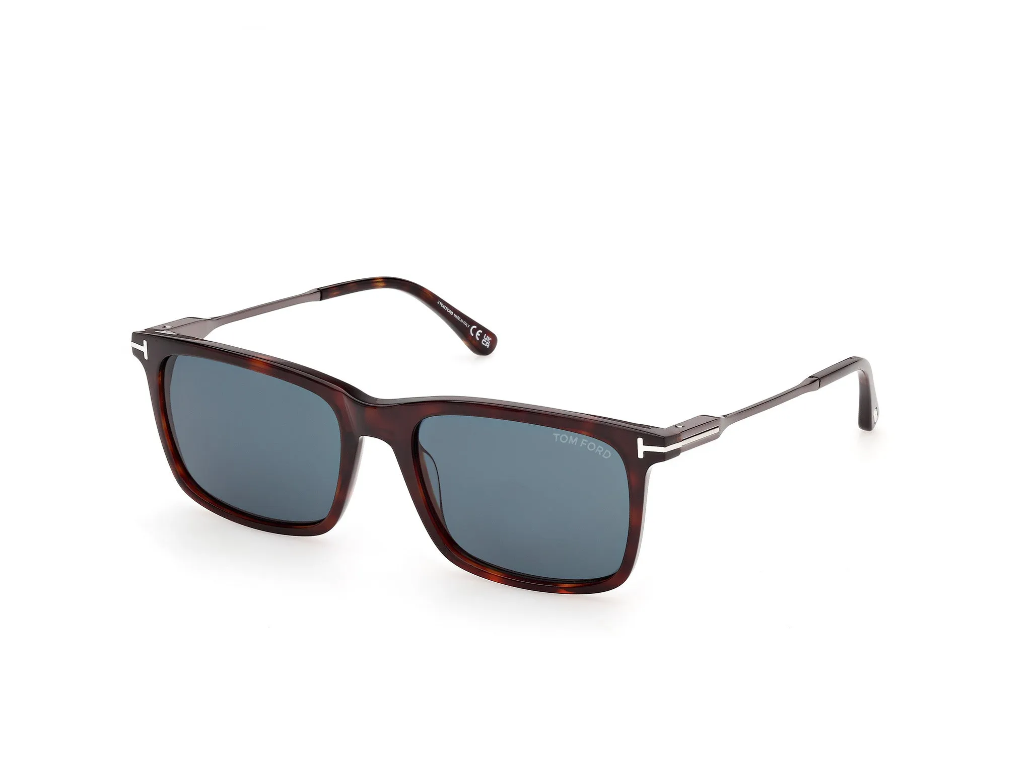 TOM FORD FT1409 LEE-02 54V Occhiali da sole Acetato Havana Blu Squadrata Normale - immagine 1