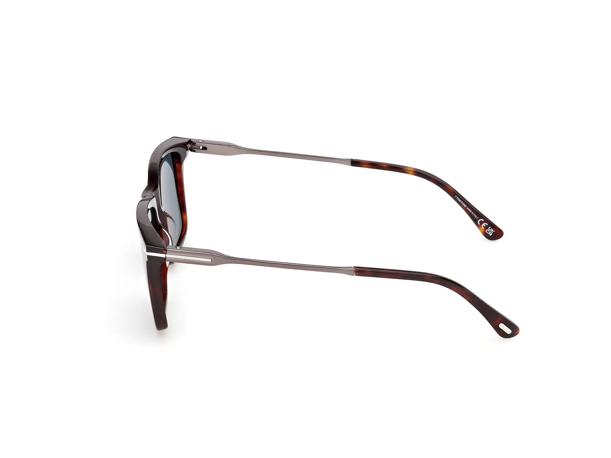 TOM FORD FT1409 LEE-02 54V Occhiali da sole Acetato Havana Blu Squadrata Normale - immagine 3