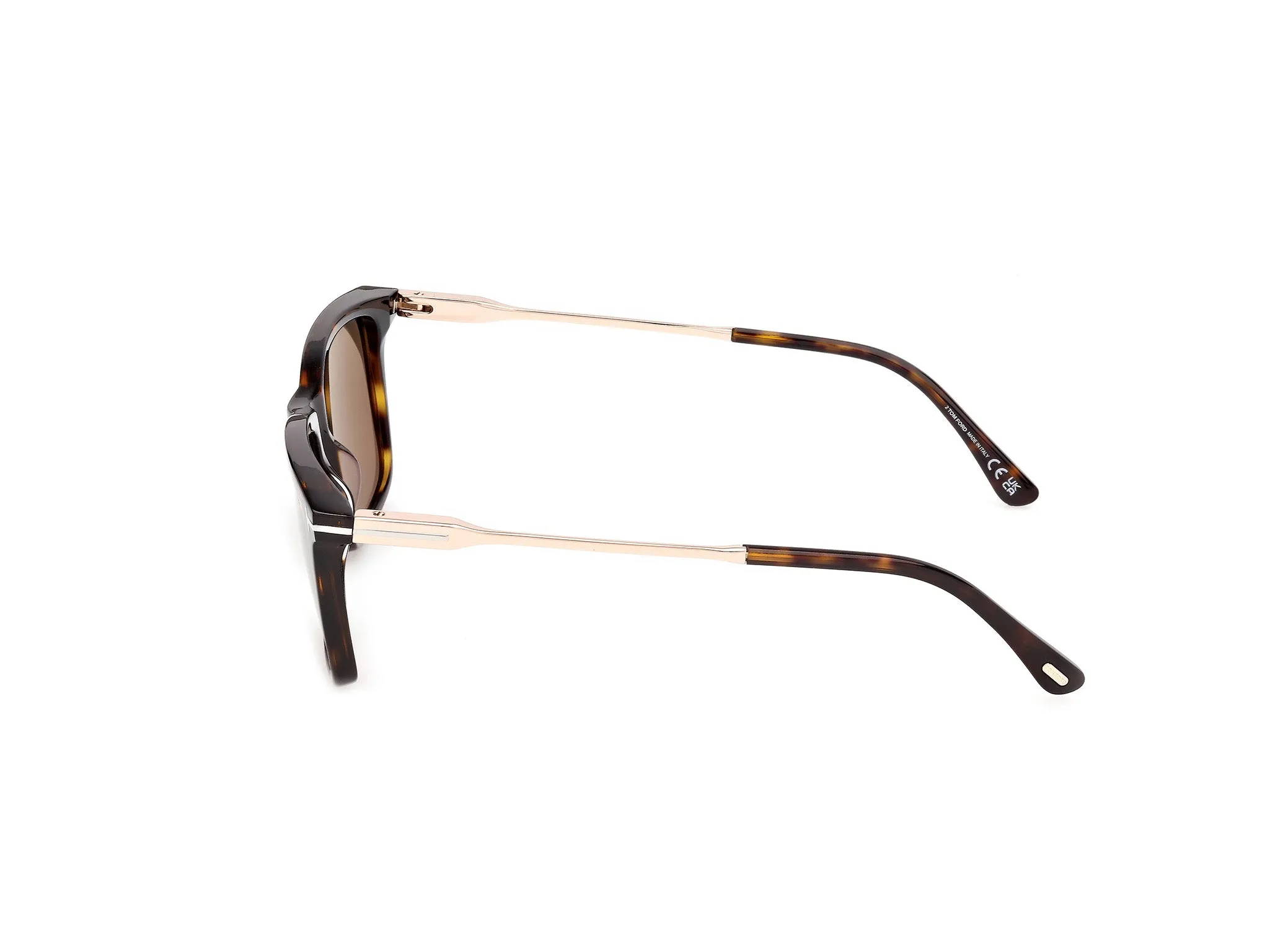 TOM FORD FT1409 LEE-02 52H Occhiali da sole Acetato Havana Marrone Squadrata Polarizzata - immagine 3