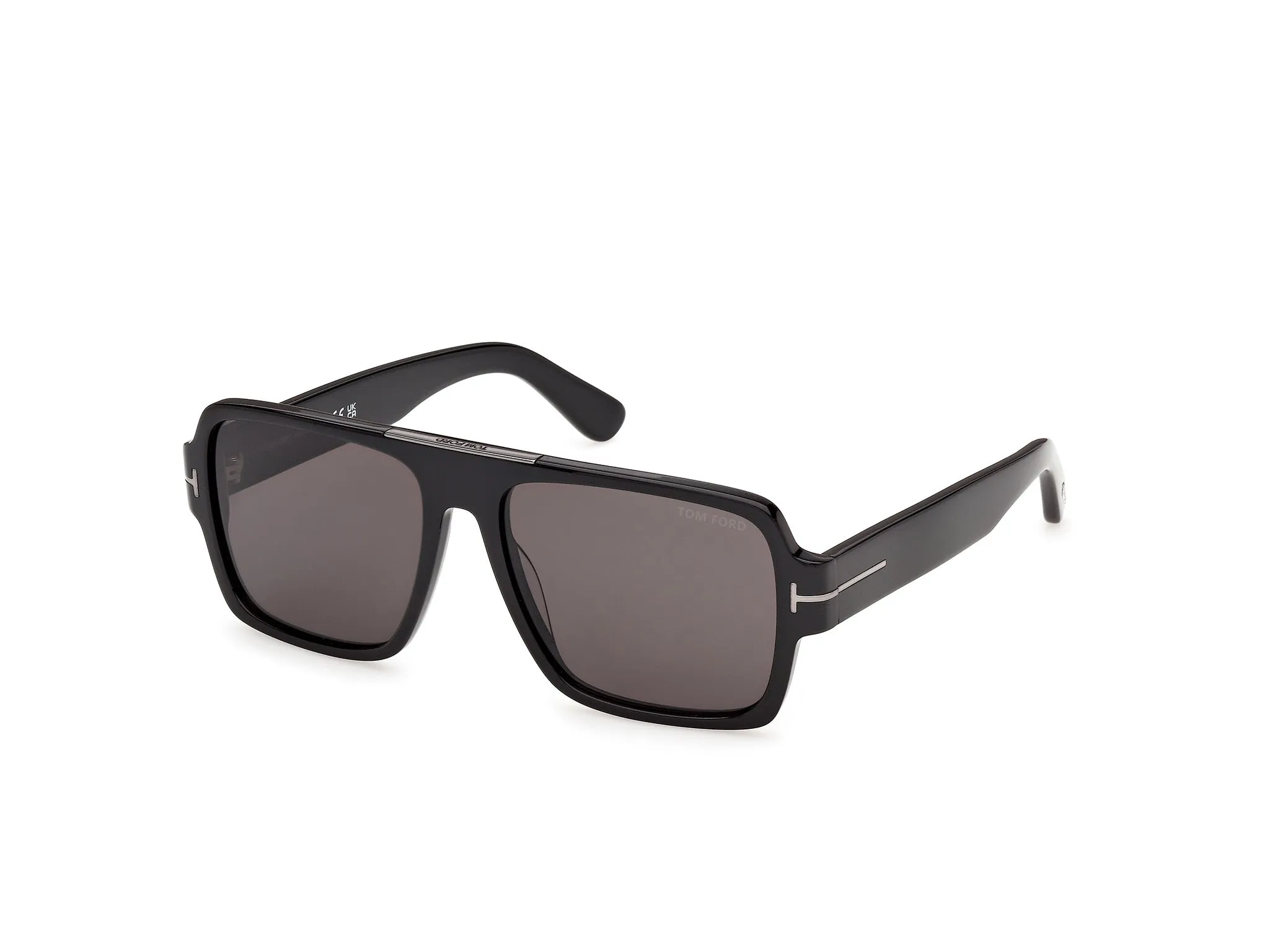 TOM FORD FT1408-N SEAN-02 01A Occhiali da sole Acetato Nero Fumo Squadrata Normale - immagine 1