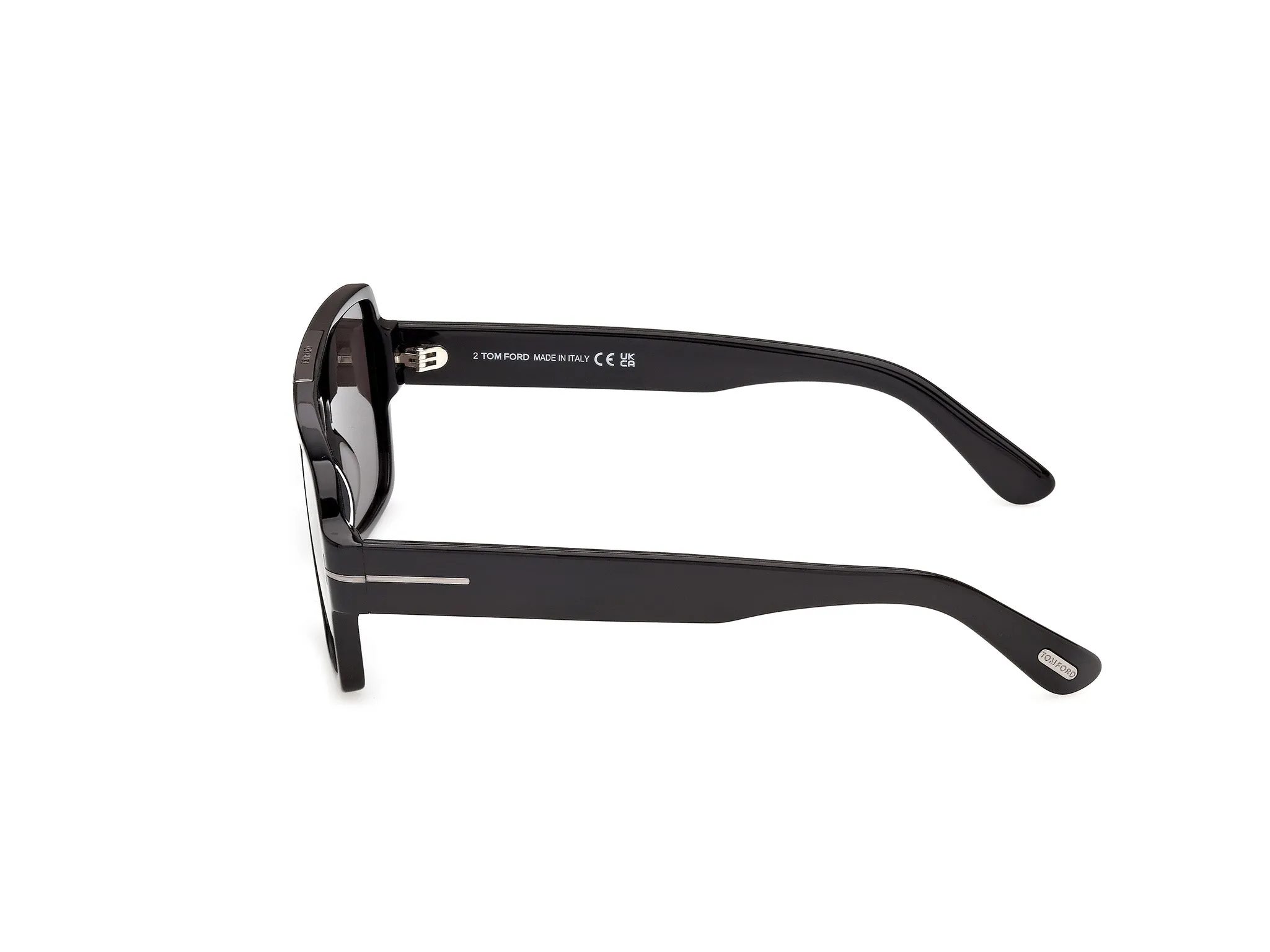 TOM FORD FT1408-N SEAN-02 01A Occhiali da sole Acetato Nero Fumo Squadrata Normale - immagine 3