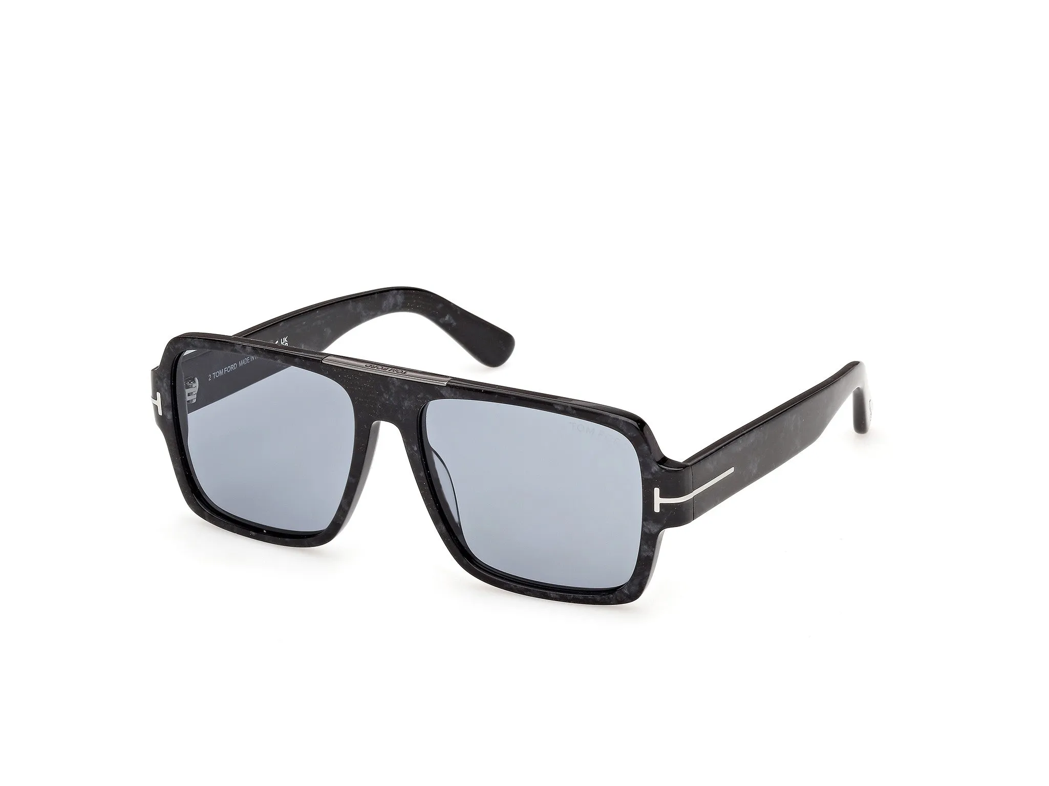 TOM FORD FT1408 SEAN-02 55A Occhiali da sole Acetato Havana Fumo Squadrata Normale - immagine 1
