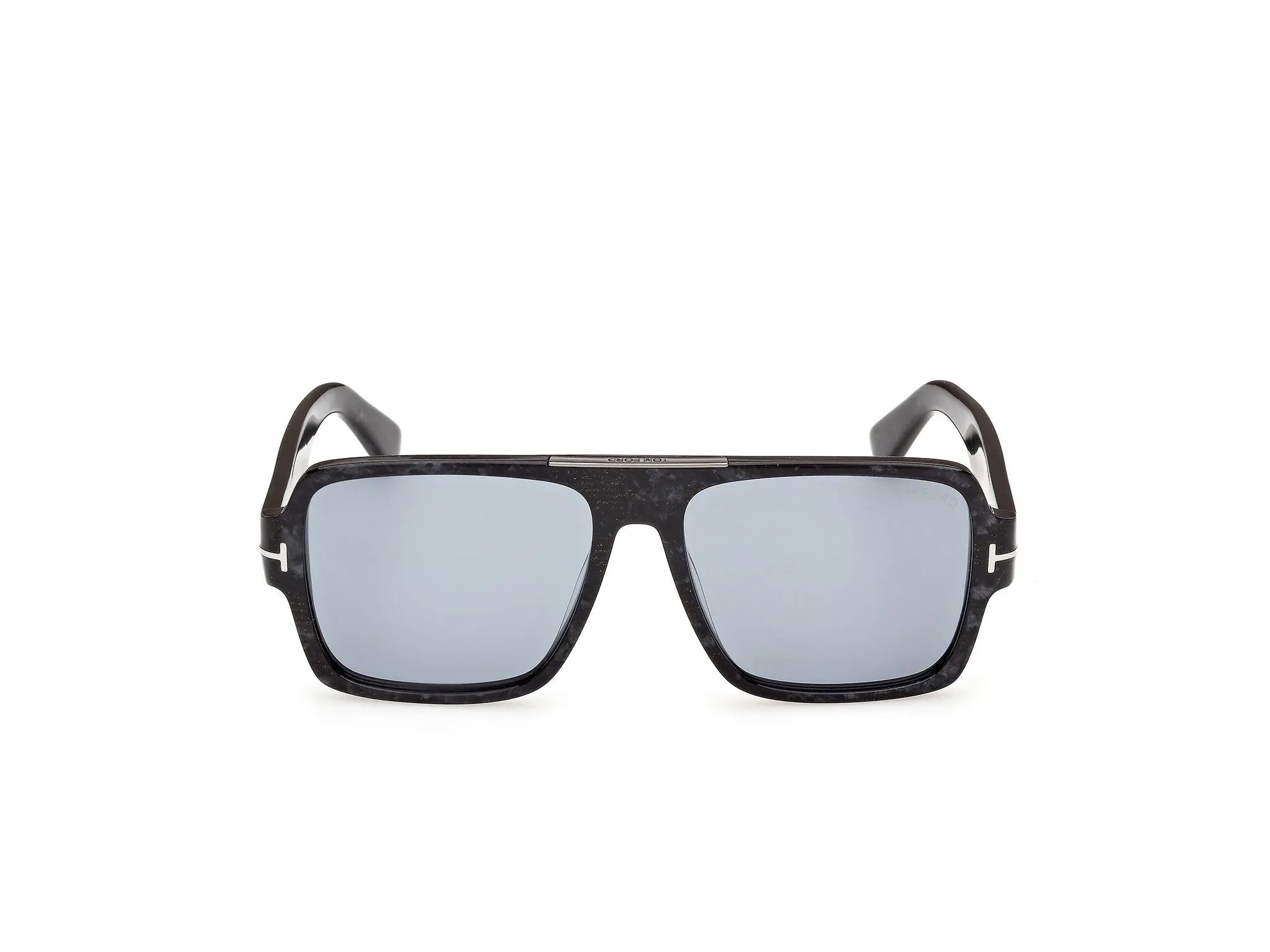 TOM FORD FT1408 SEAN-02 55A Occhiali da sole Acetato Havana Fumo Squadrata Normale - immagine 2