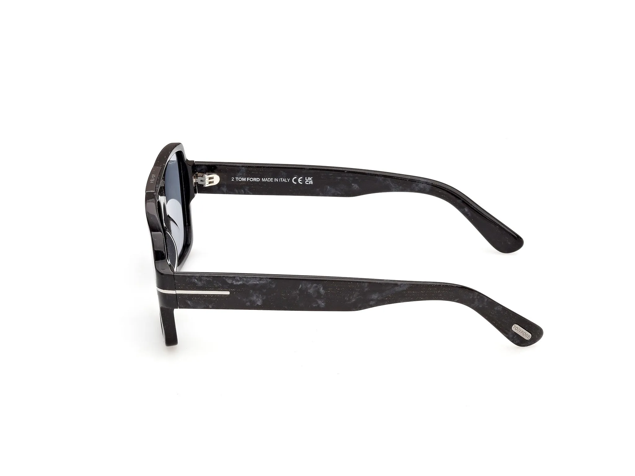 TOM FORD FT1408 SEAN-02 55A Occhiali da sole Acetato Havana Fumo Squadrata Normale - immagine 3