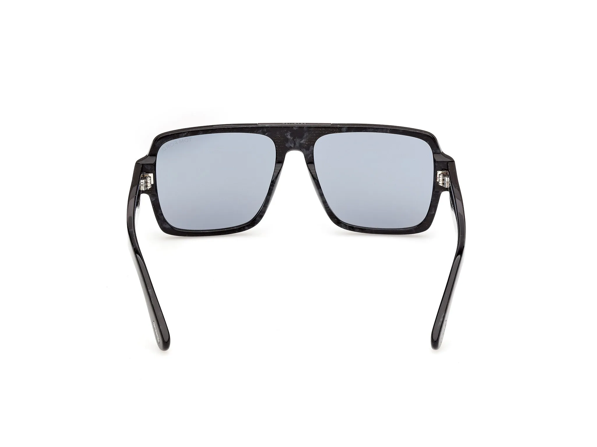 TOM FORD FT1408 SEAN-02 55A Occhiali da sole Acetato Havana Fumo Squadrata Normale - immagine 4