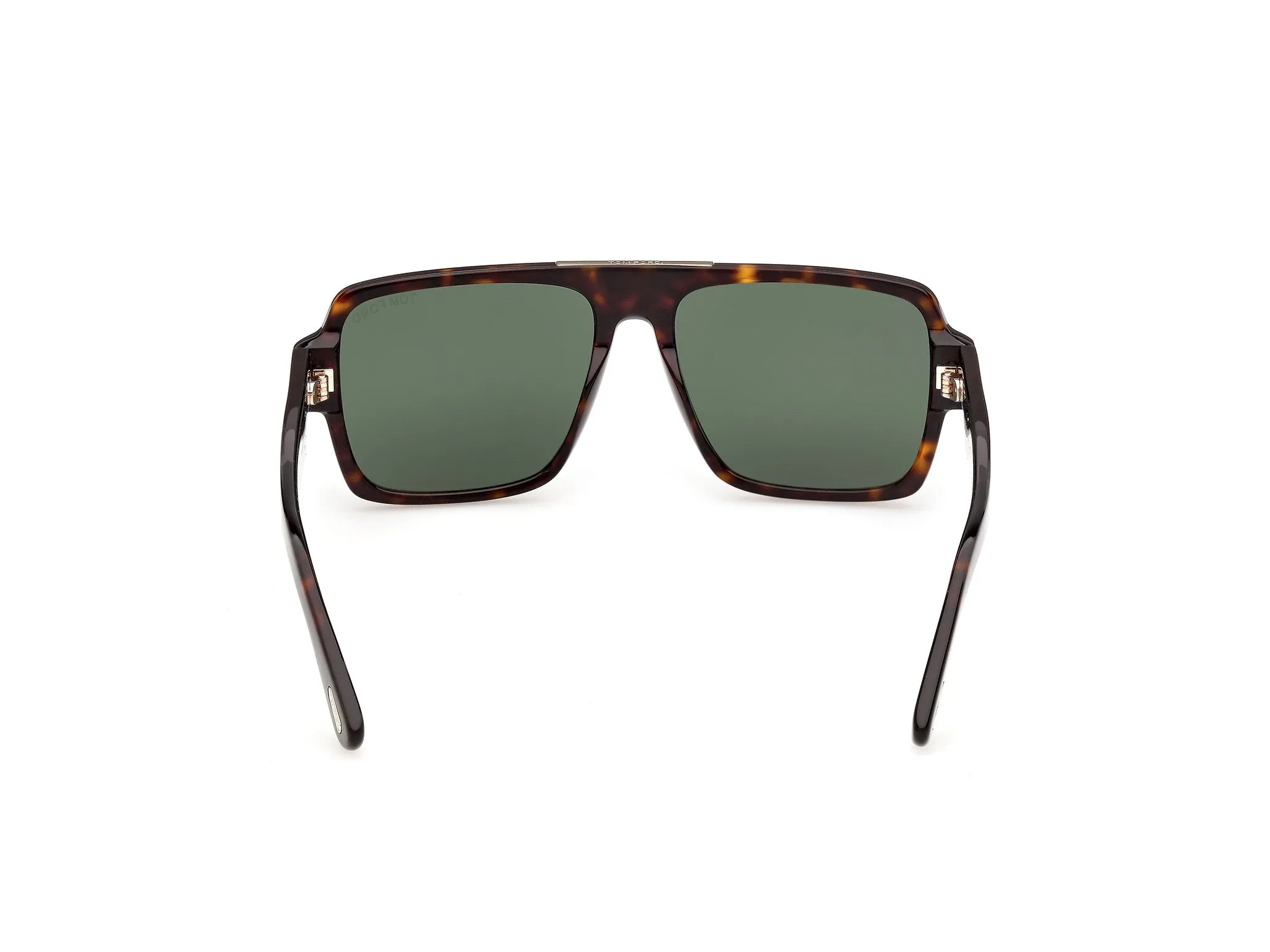 TOM FORD FT1408 SEAN-02 52N Occhiali da sole Acetato Havana Verde Squadrata Normale - immagine 4