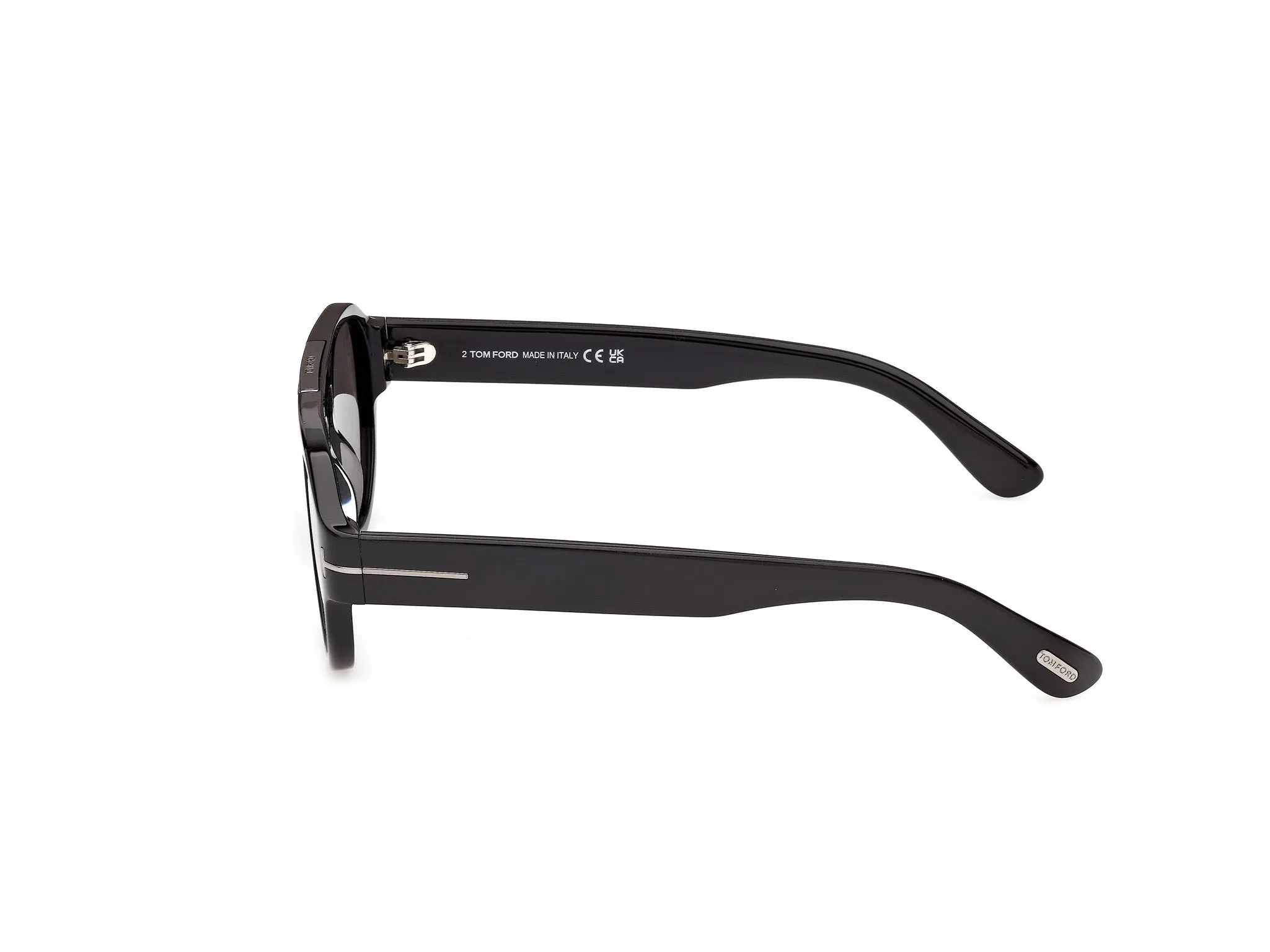 TOM FORD FT1407-N PABLO-02 01A Occhiali da sole Acetato Nero Fumo Pilot Normale - immagine 3