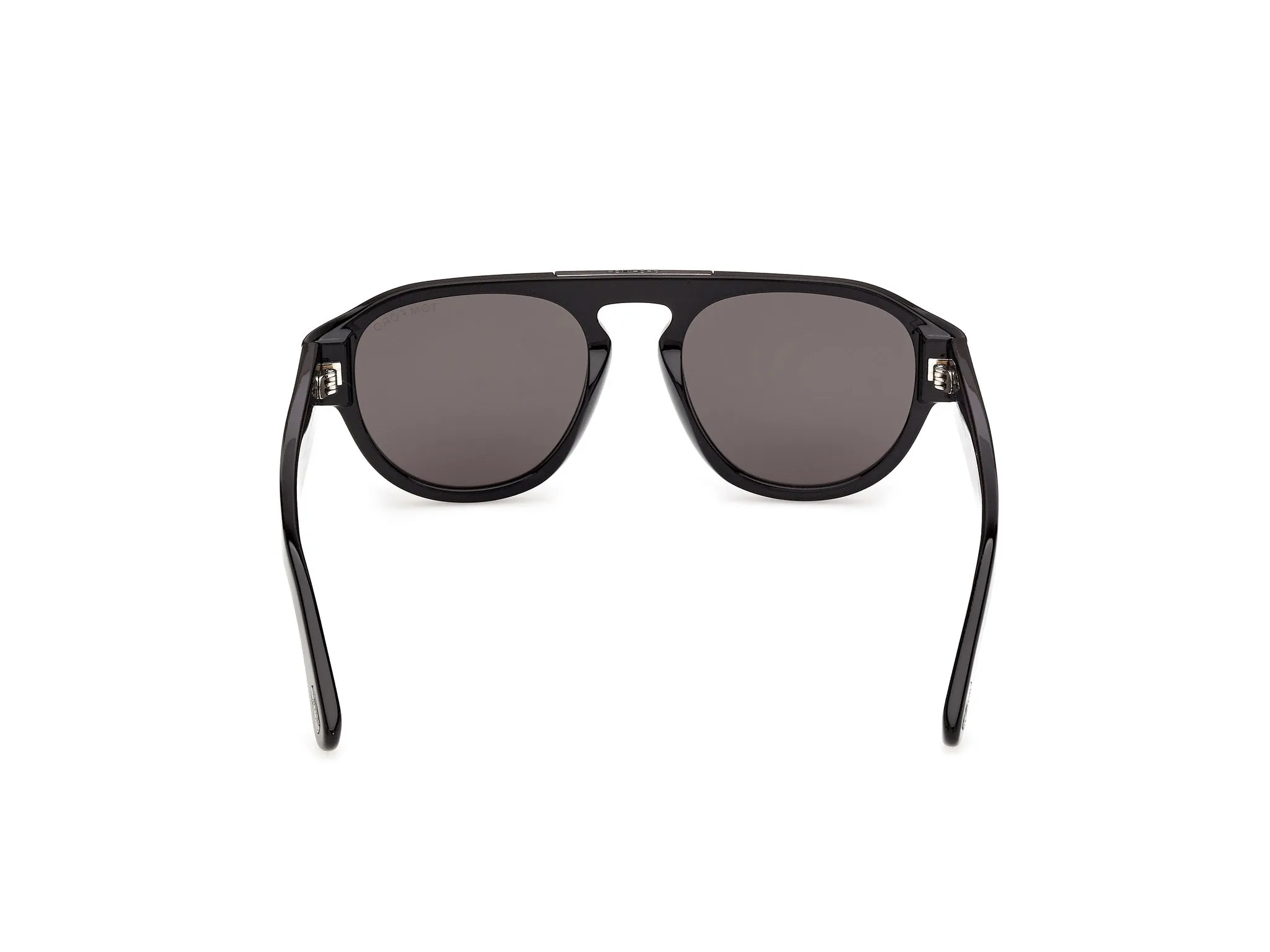 TOM FORD FT1407-N PABLO-02 01A Occhiali da sole Acetato Nero Fumo Pilot Normale - immagine 4