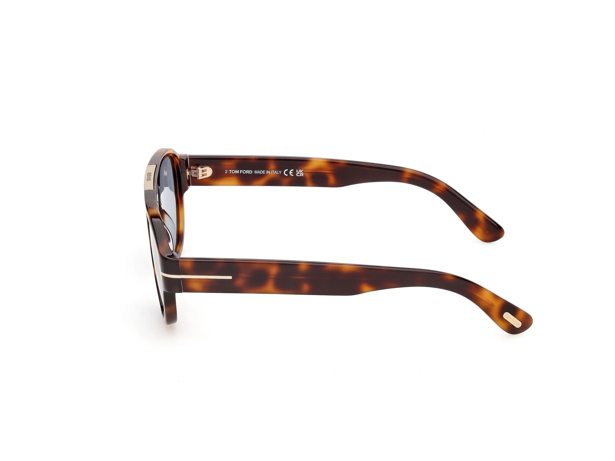 TOM FORD FT1407 PABLO-02 53A Occhiali da sole Acetato Havana Fumo Pilot Normale - immagine 3