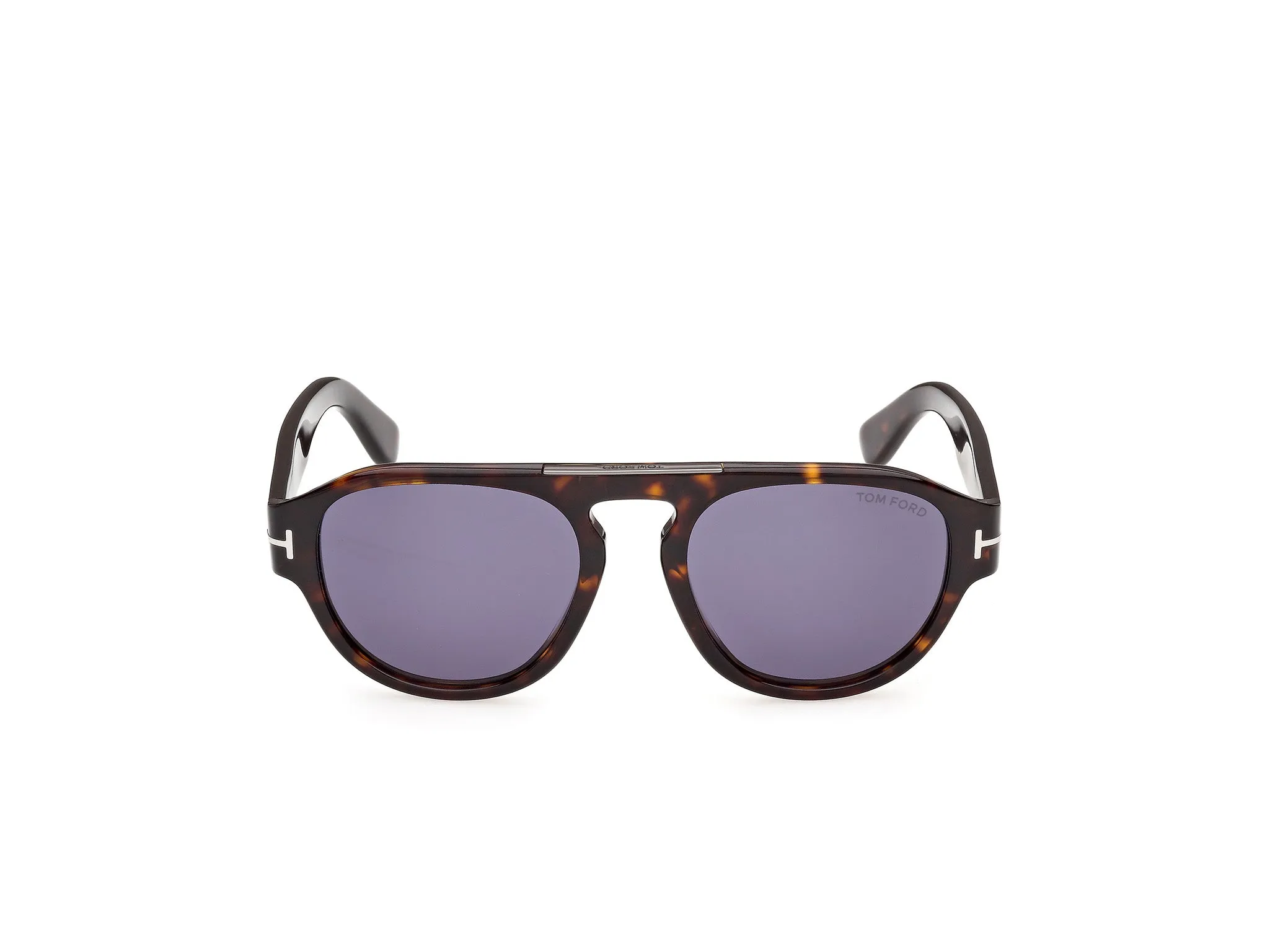 TOM FORD FT1407 PABLO-02 52V Occhiali da sole Acetato Havana Blu Pilot Normale - immagine 2