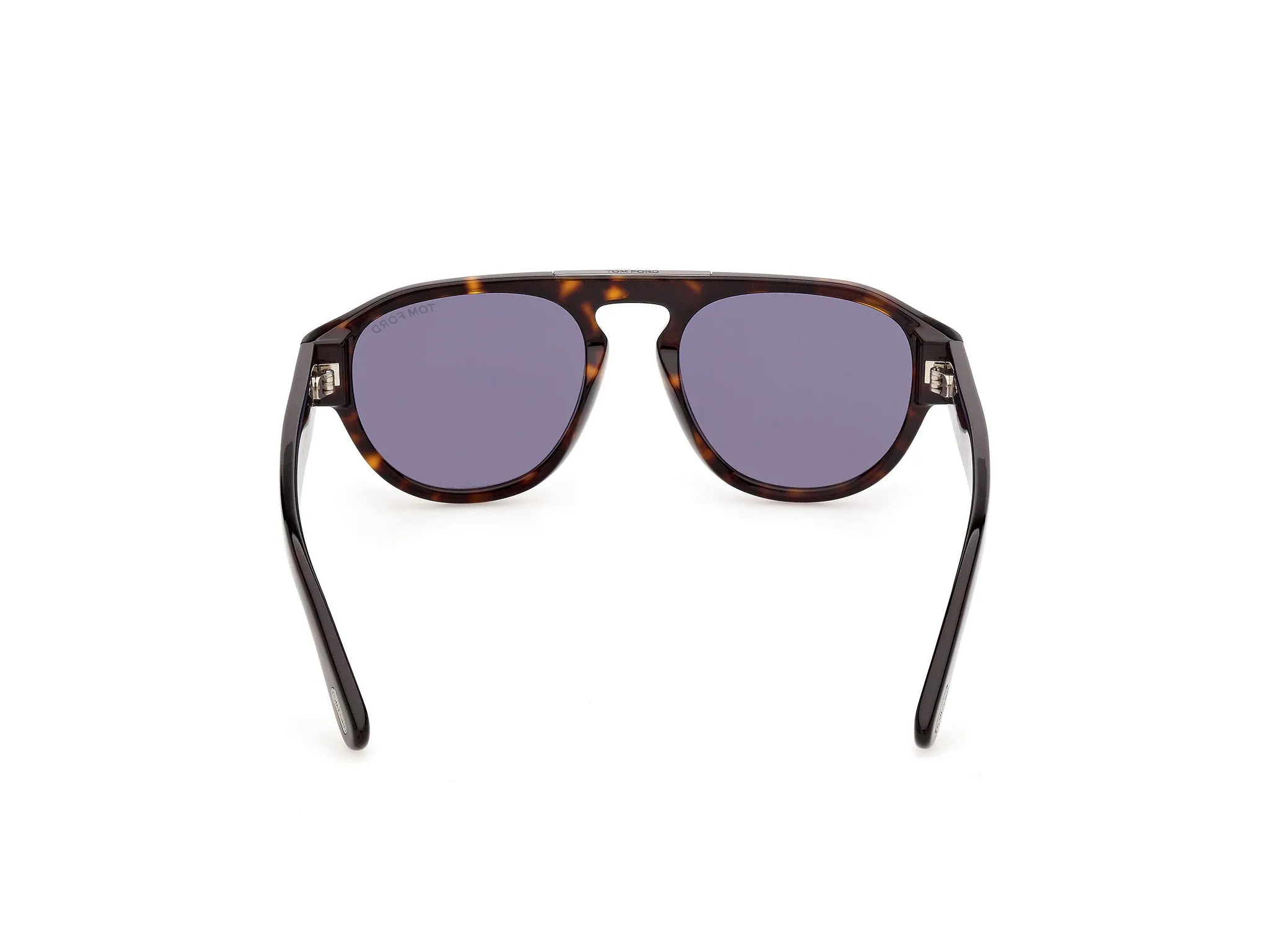 TOM FORD FT1407 PABLO-02 52V Occhiali da sole Acetato Havana Blu Pilot Normale - immagine 4