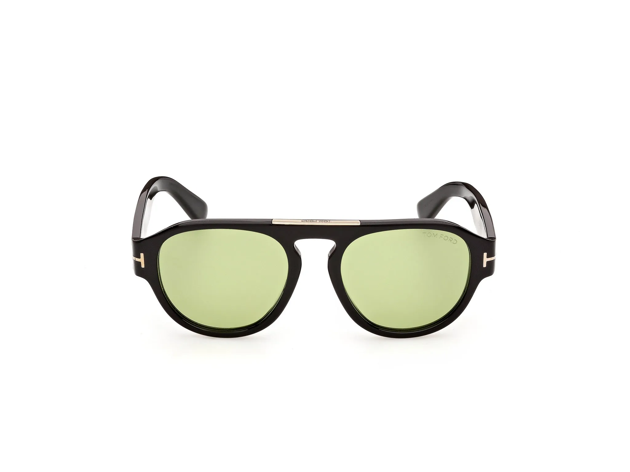 TOM FORD FT1407 PABLO-02 01N Occhiali da sole Acetato Nero Verde Pilot Normale - immagine 2