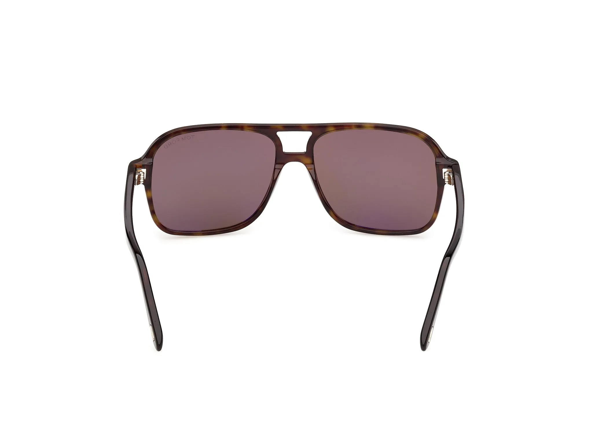 TOM FORD FT1406 MADISON-02 52J Occhiali da sole Acetato Havana Roviex Squadrata Normale - immagine 4