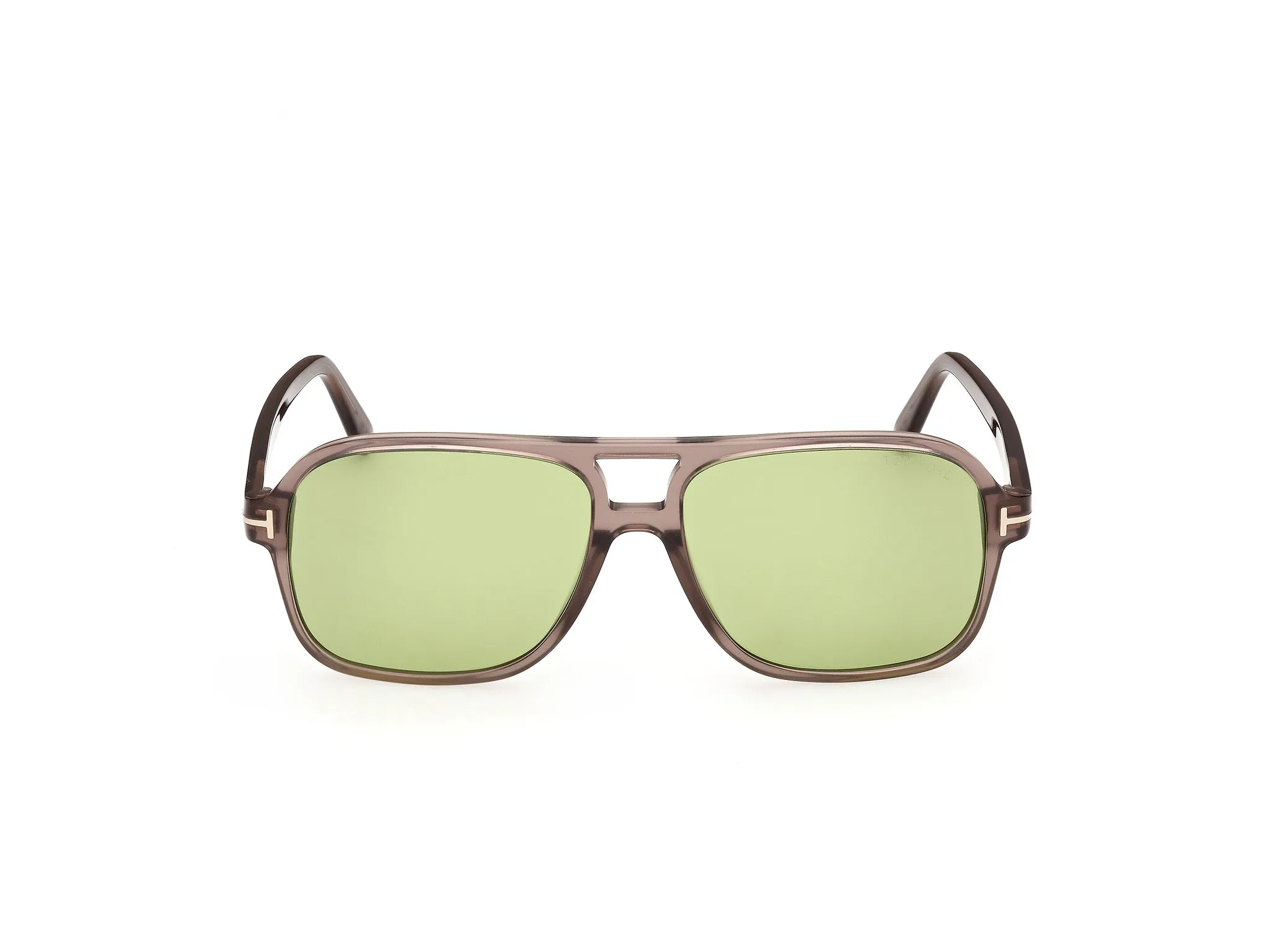 TOM FORD FT1406 MADISON-02 48N Occhiali da sole Acetato Marrone Verde Squadrata Normale - immagine 2