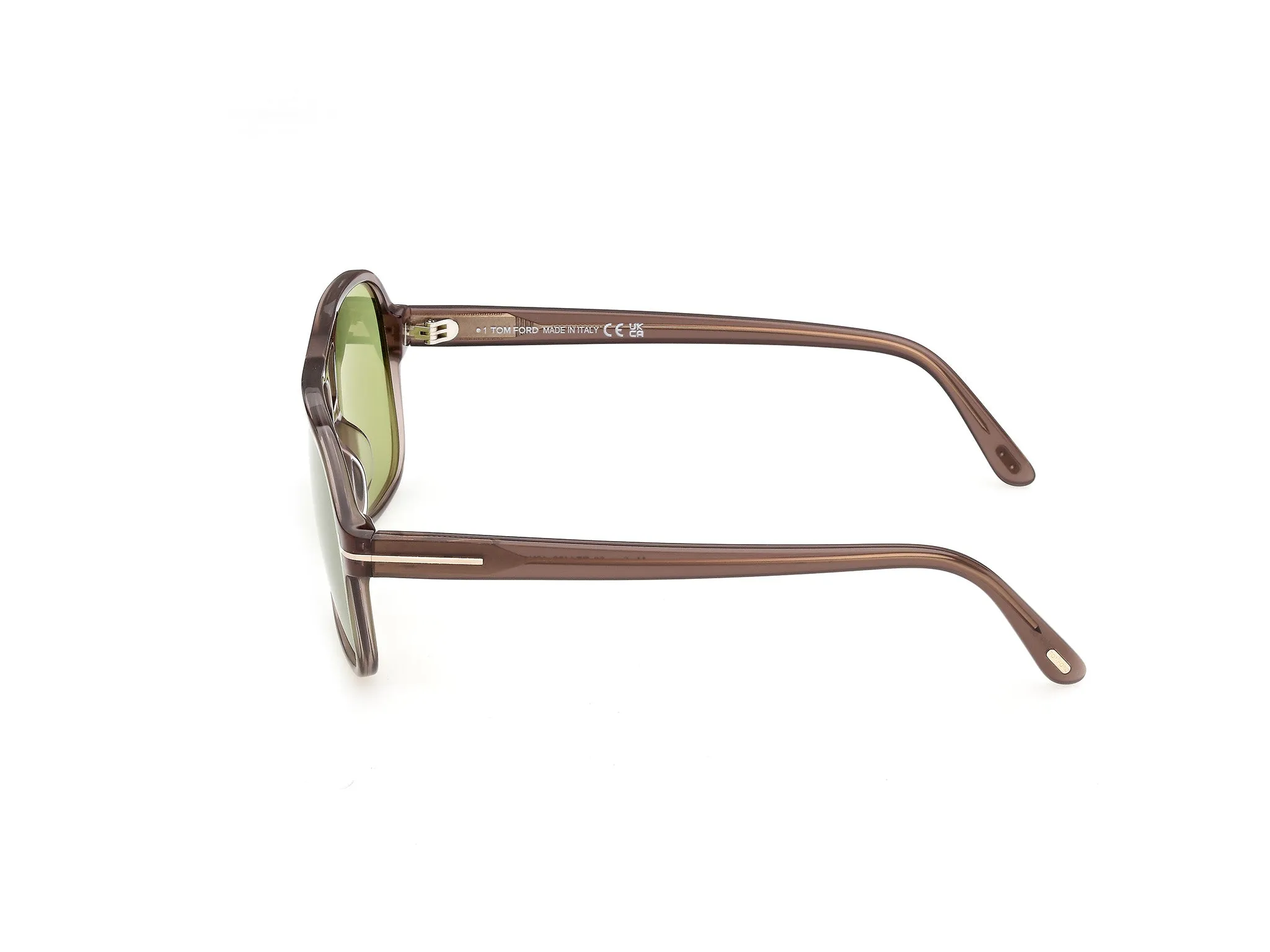 TOM FORD FT1406 MADISON-02 48N Occhiali da sole Acetato Marrone Verde Squadrata Normale - immagine 3