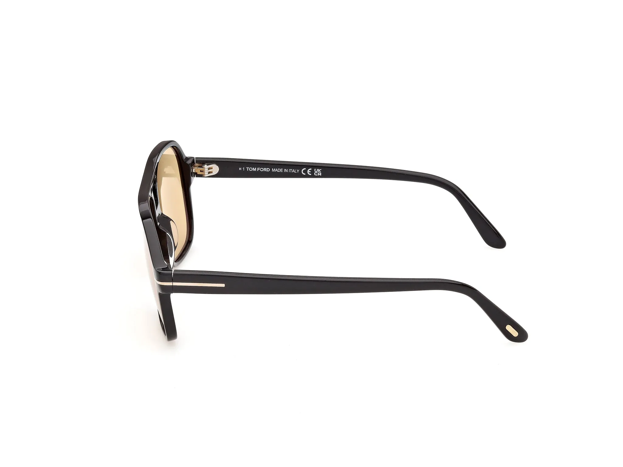TOM FORD FT1406 MADISON-02 01E Occhiali da sole Acetato Nero Marrone Squadrata Fotocromatiche - immagine 3