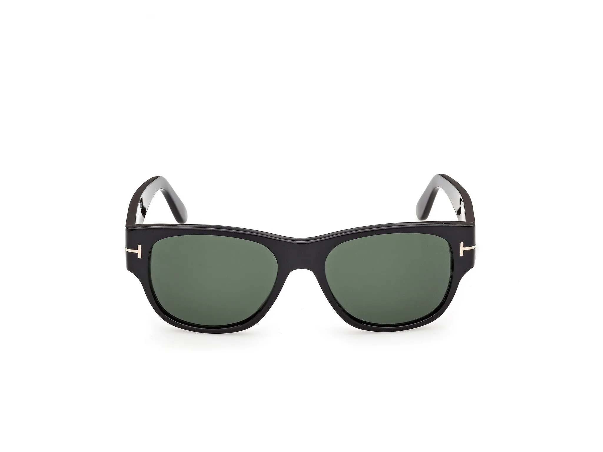 TOM FORD FT1405 CASSIUS-02 01N Occhiali da sole Acetato Nero Verde Squadrata Normale - immagine 2
