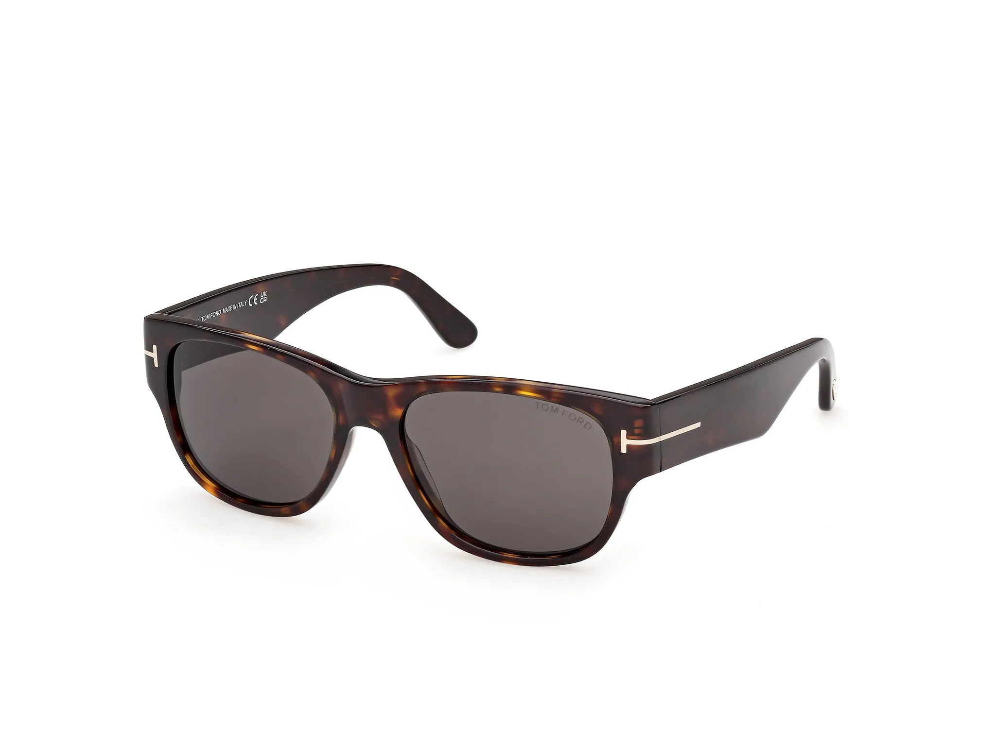TOM FORD FT1405 CASSIUS-02 52A Occhiali da sole Acetato Havana Fumo Squadrata Normale - immagine 1