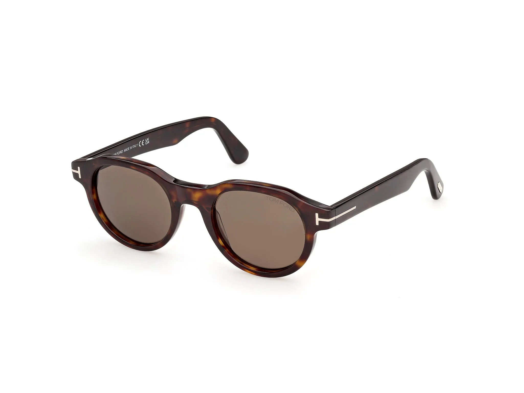 TOM FORD FT1404 NILS-02 52J Occhiali da sole Acetato Havana Roviex Rotonda Normale - immagine 1