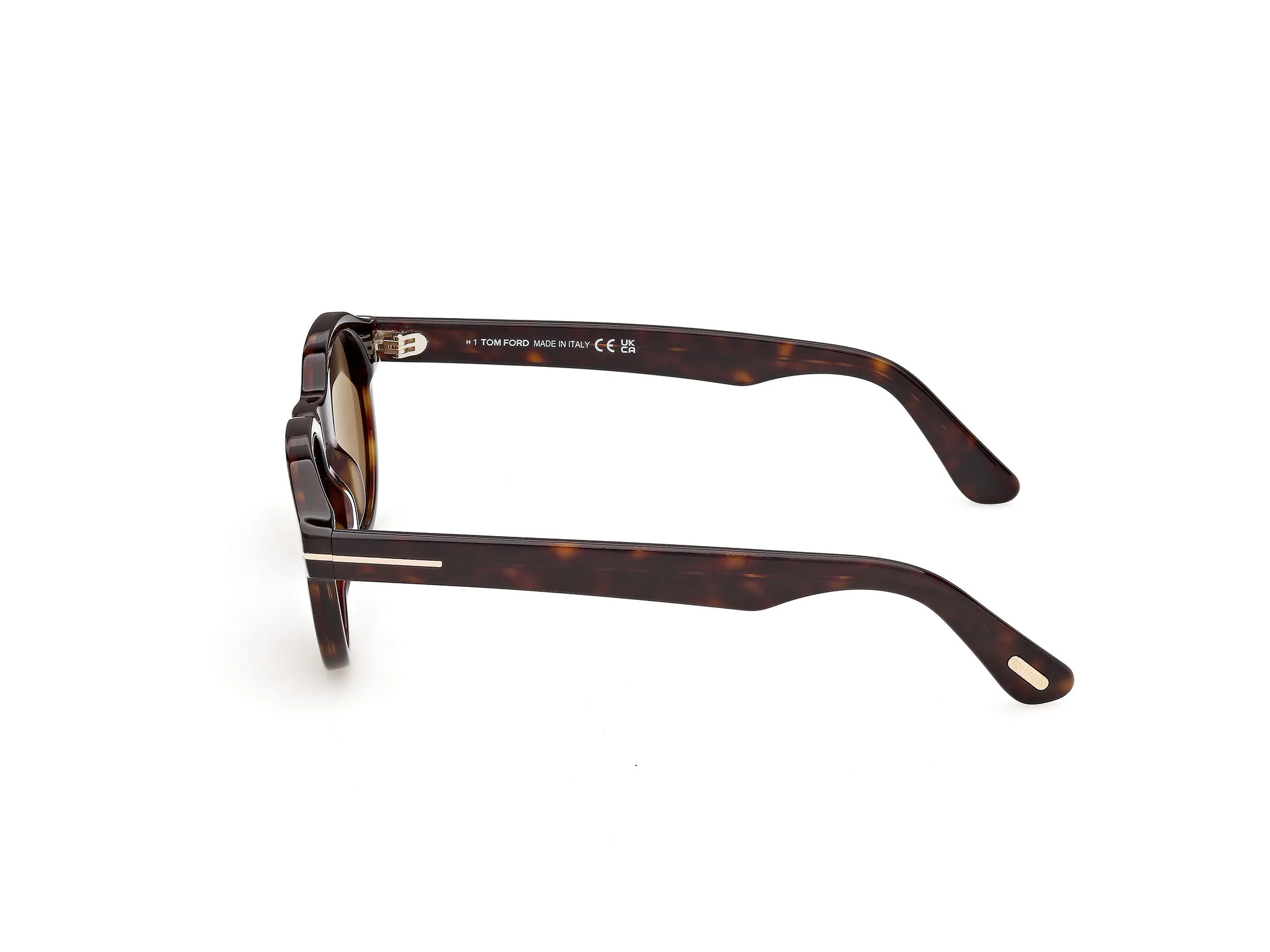 TOM FORD FT1404 NILS-02 52J Occhiali da sole Acetato Havana Roviex Rotonda Normale - immagine 3